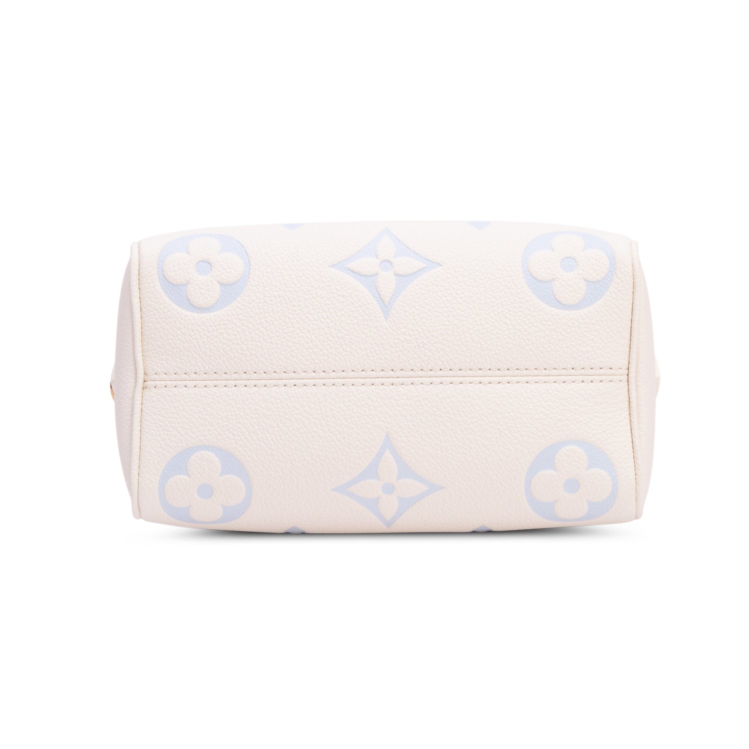 Louis Vuitton Cream Monogram Giant Empreinte Leather Speedy Bandouliere 20 w/ Strap