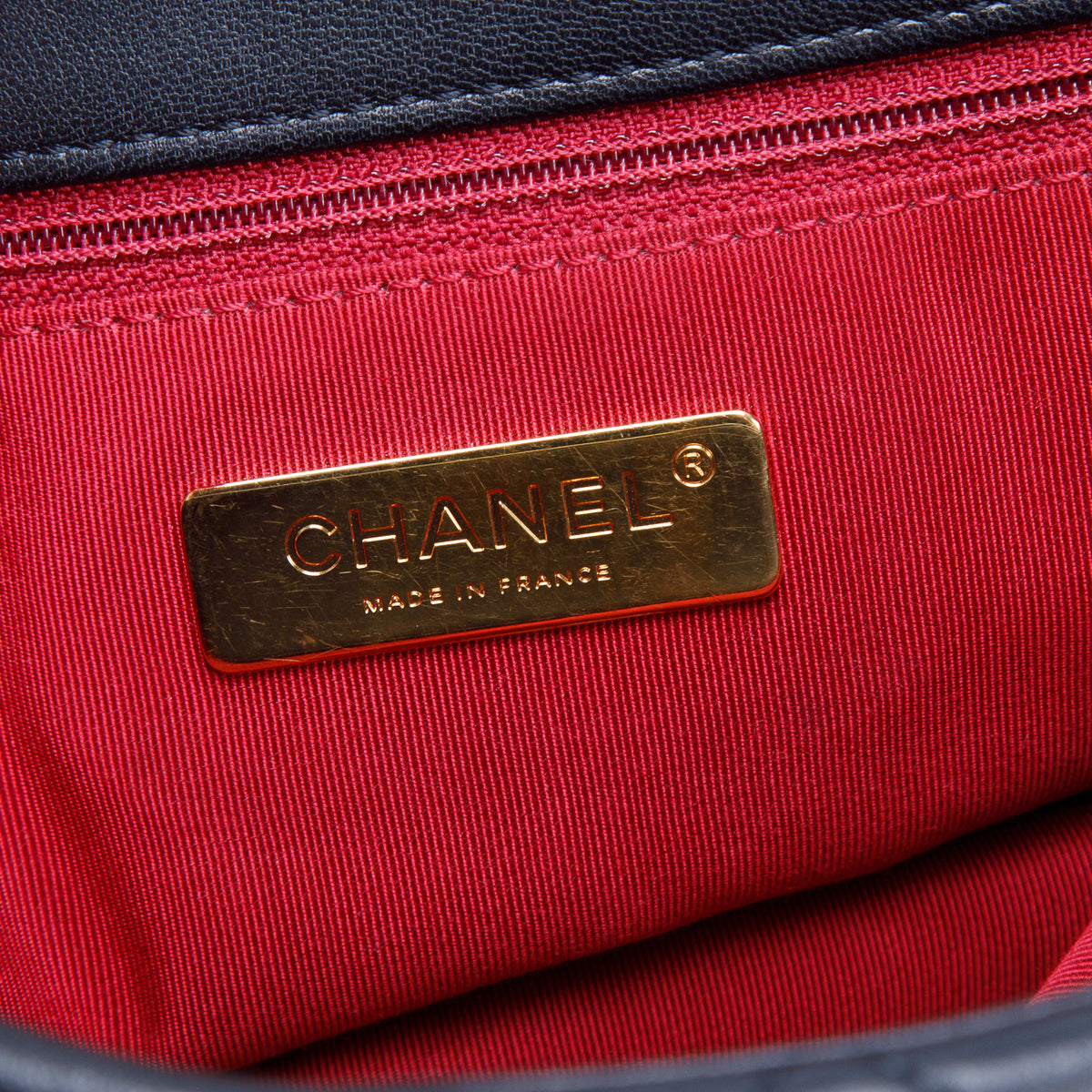 Chanel 2020 Black Lambskin Quilted Large 19 Flap Bag w/ Box & Receipt