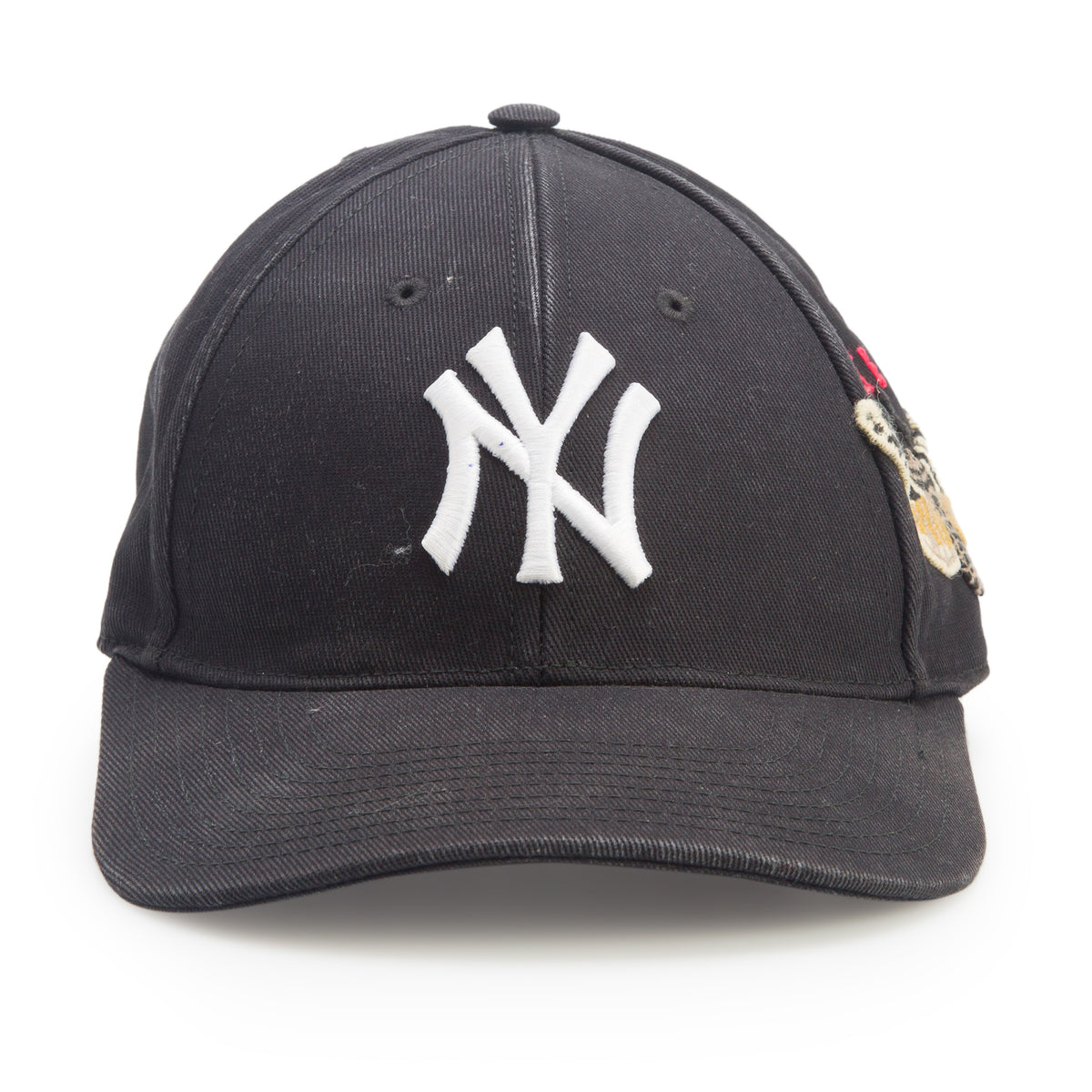 Gucci x MLB Black Canvas NY Yankees Butterfly Baseball Hat, Size 57-61