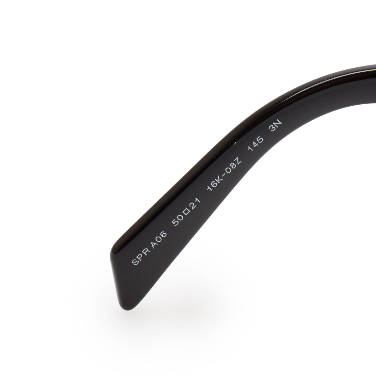 Prada SPRA06 Black Acetate Logo Square Sunglasses w/ Box & Case