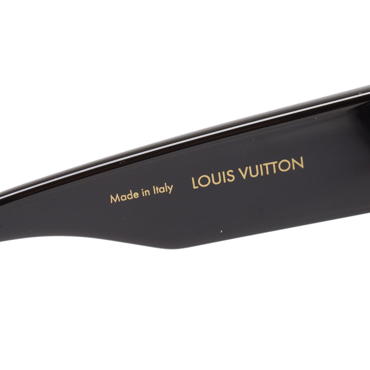 Louis Vuitton 2023 Z1578W Black Acetate Cyclone Sunglasses w/ Case
