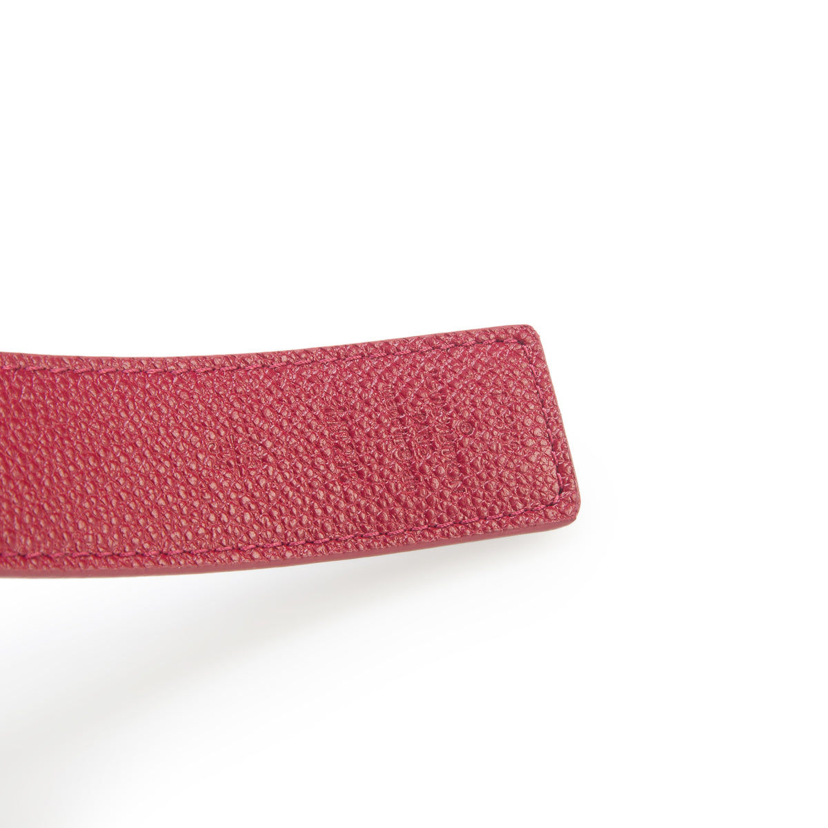 Louis Vuitton Red Leather Monogram 30mm LV Initials Reversible Belt 85 34 w/ Box