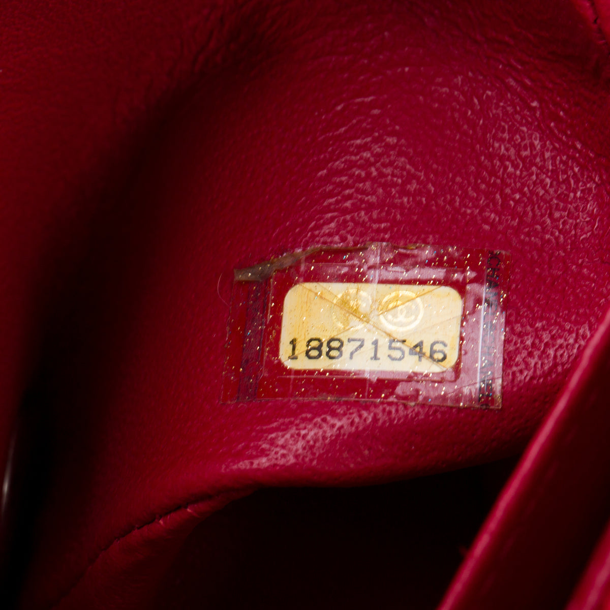 Chanel Red Quilted Caviar Leather Classic Square Mini Flap Bag w/ Box & Authenticity Card