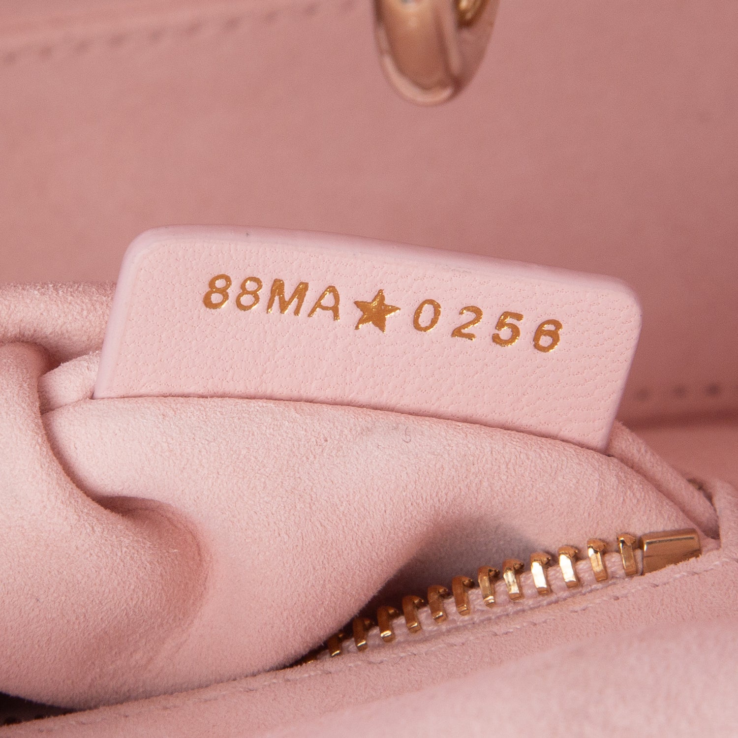Christian Dior 2026 Pink Lambskin Cannage Mini Lady Dior Bag w/ Box, Receipt, Authenticity Card & Strap