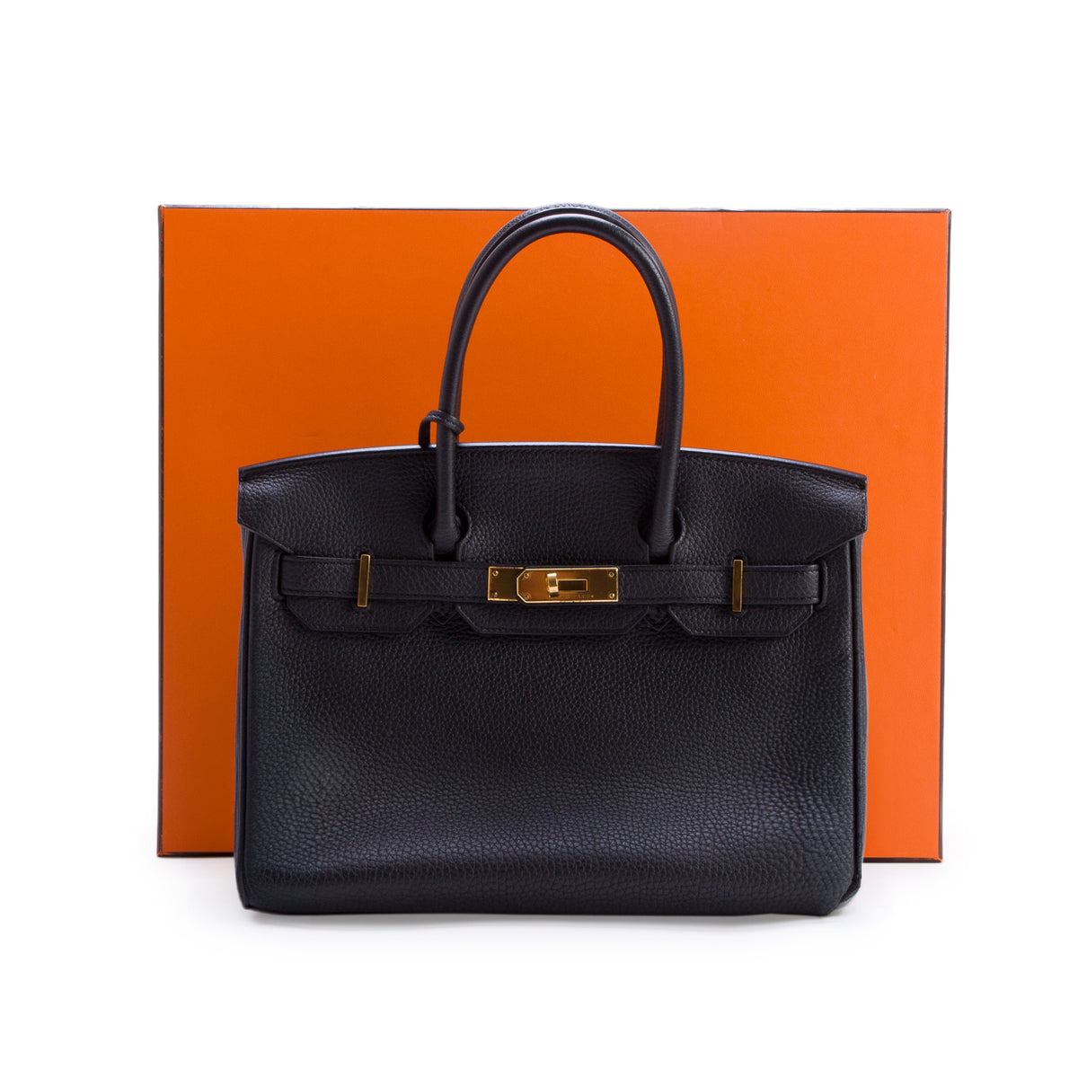 Hermes Noir Togo Birkin 30 w/ Box