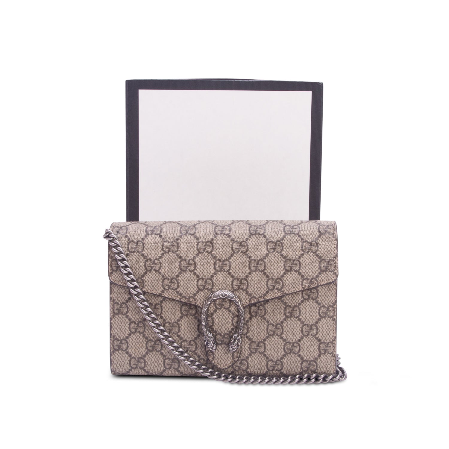 Gucci Dionysus GG Supreme Wallet on Chain w/ Box