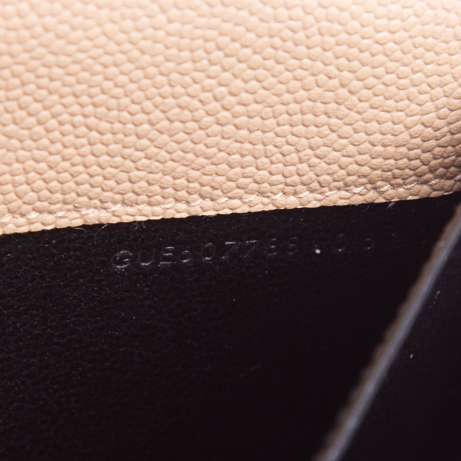 Saint Laurent 2020 Brown Grain De Poudre Monogram Uptown Chain Wallet w/ Box