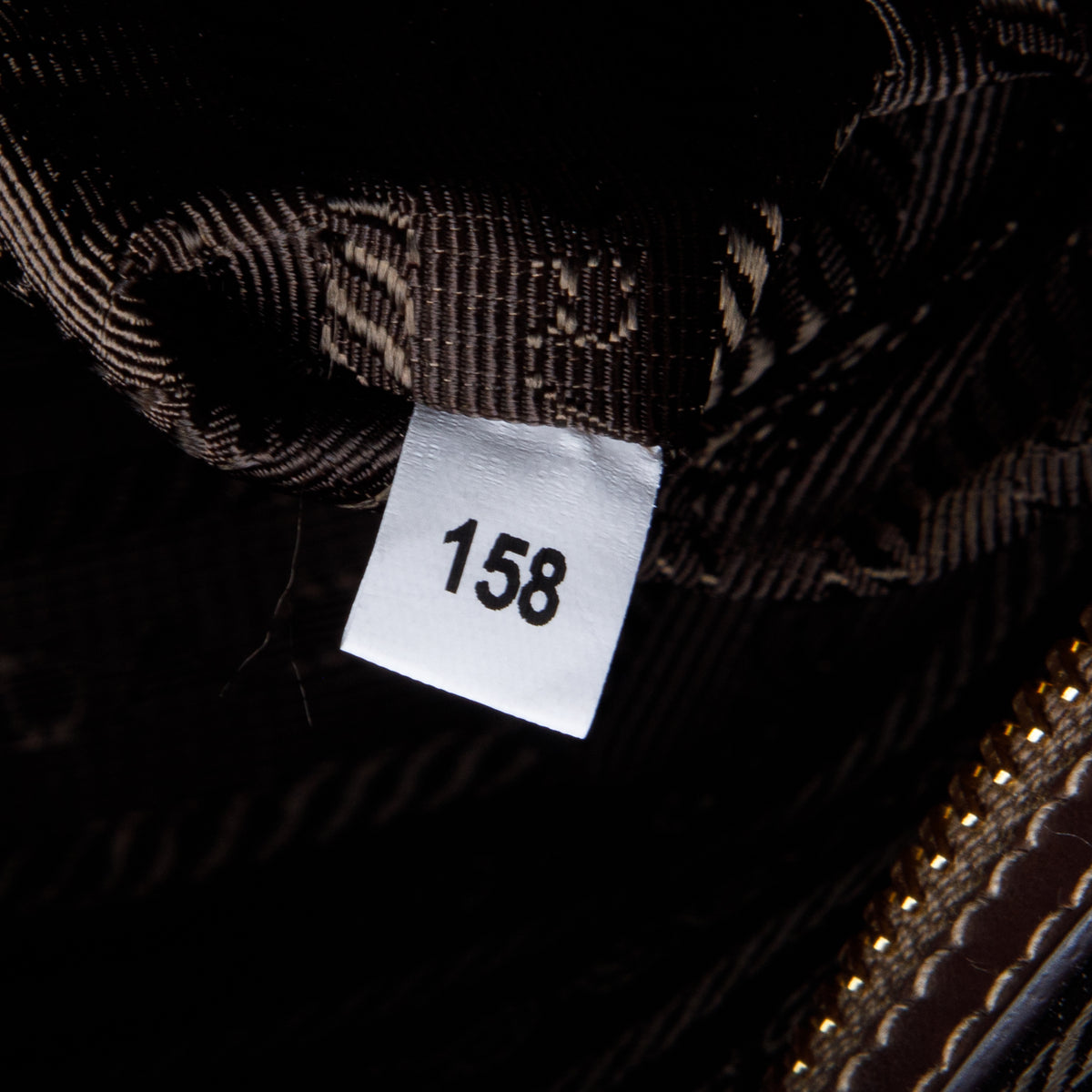 Prada Brown Jacquard Logo Tote w/ Strap