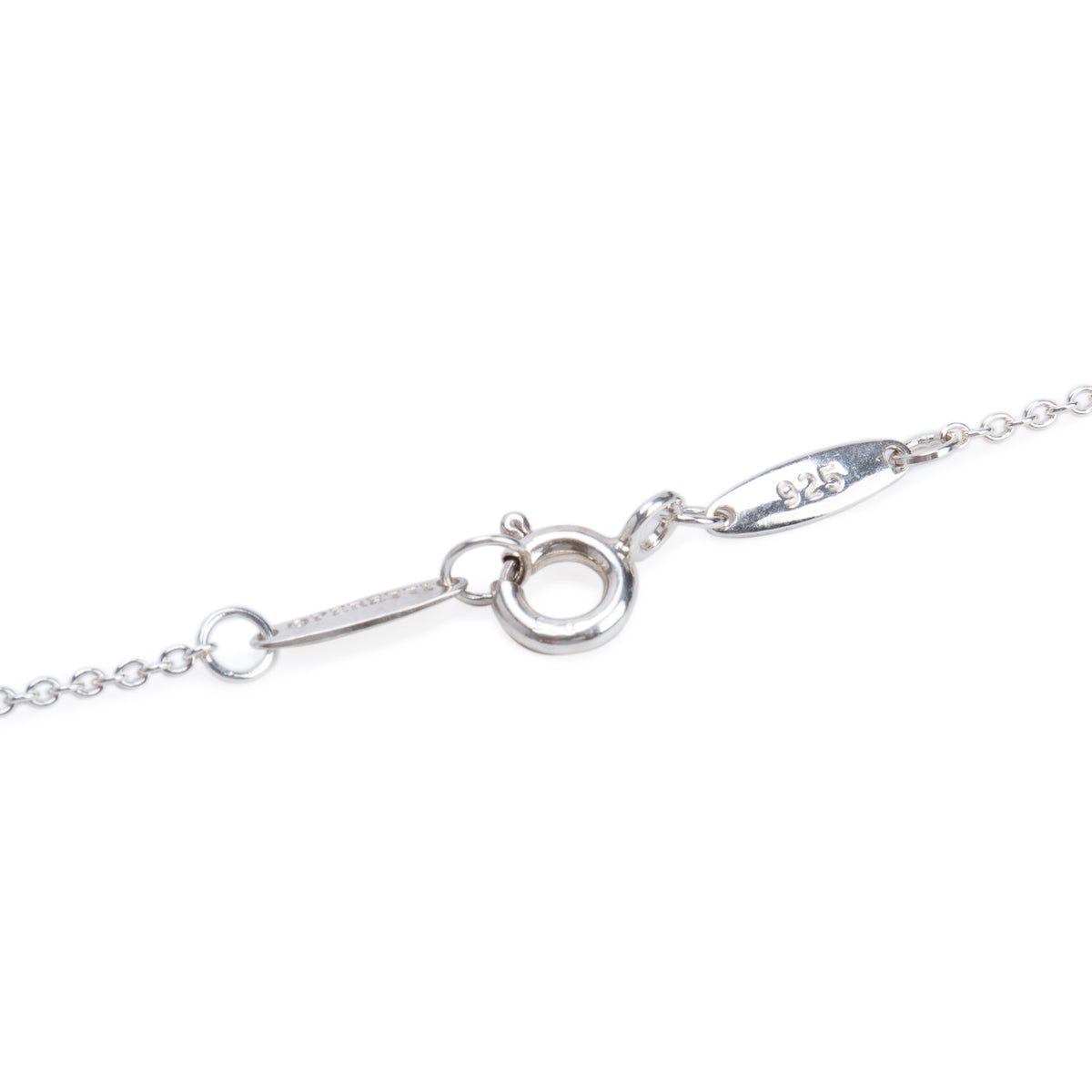 Tiffany & Co. Elsa Peretti Sterling Silver 9 MM Mini Bean Pendant Necklace