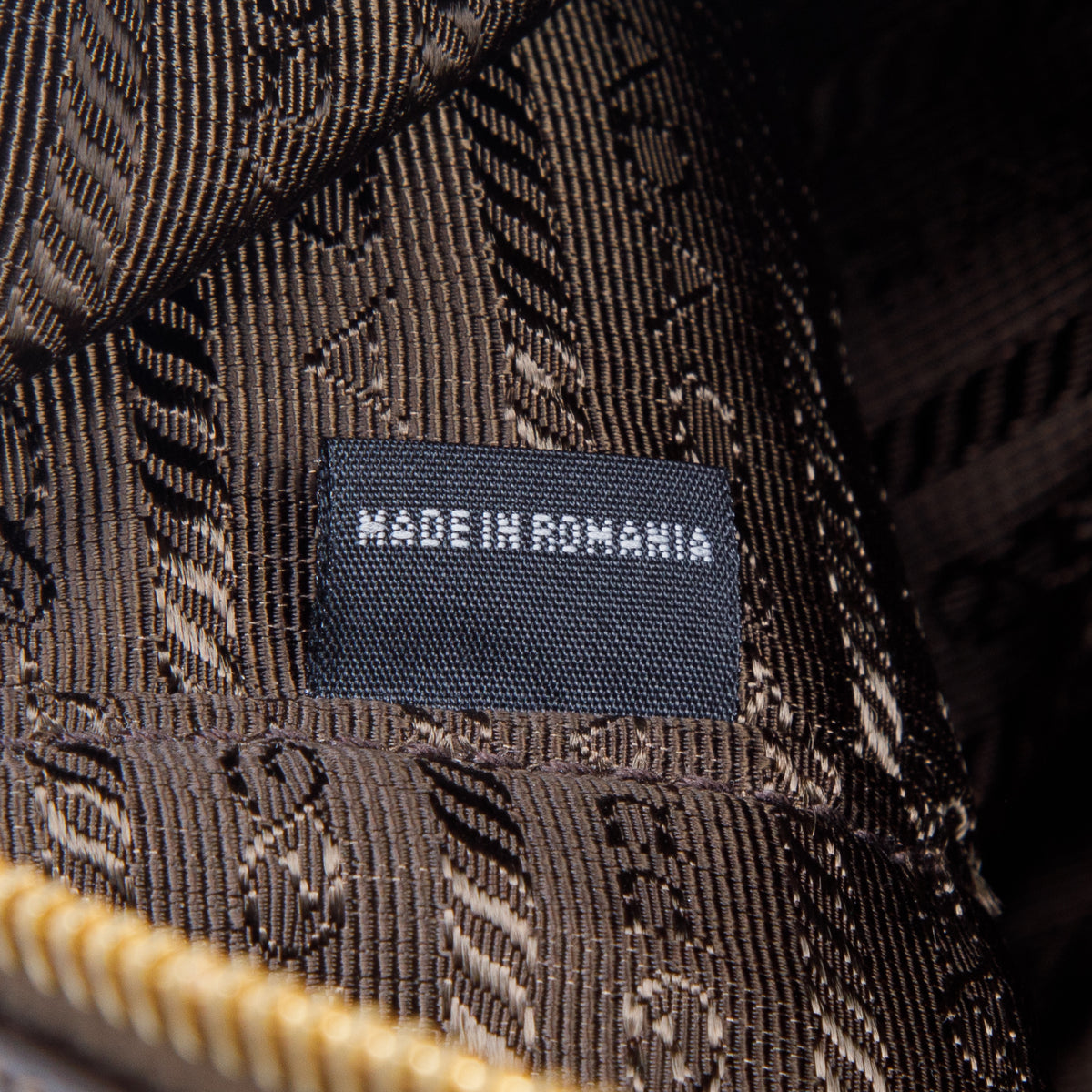 Prada Brown Jacquard Logo Tote w/ Strap