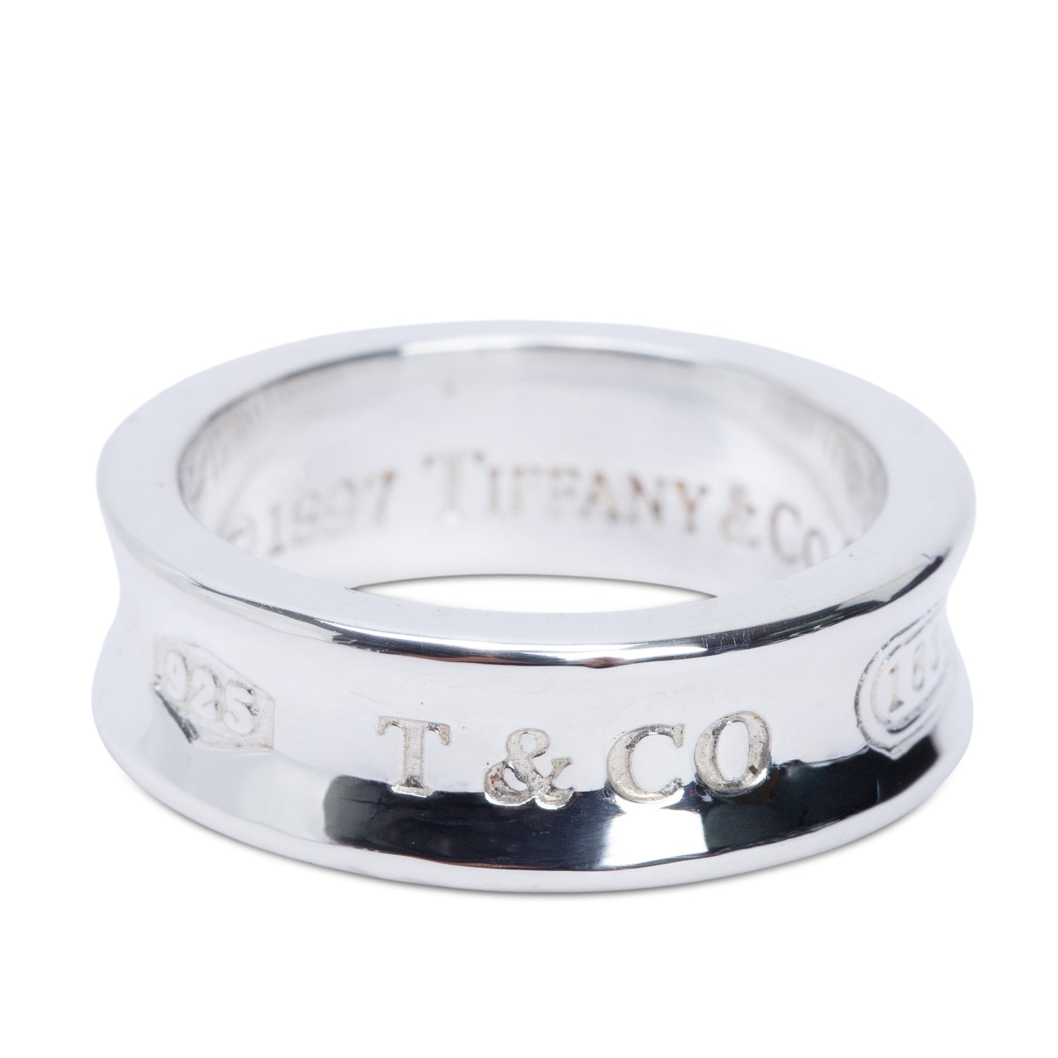 Tiffany & Co. Sterling Silver Medium 1837 Ring, Size 6