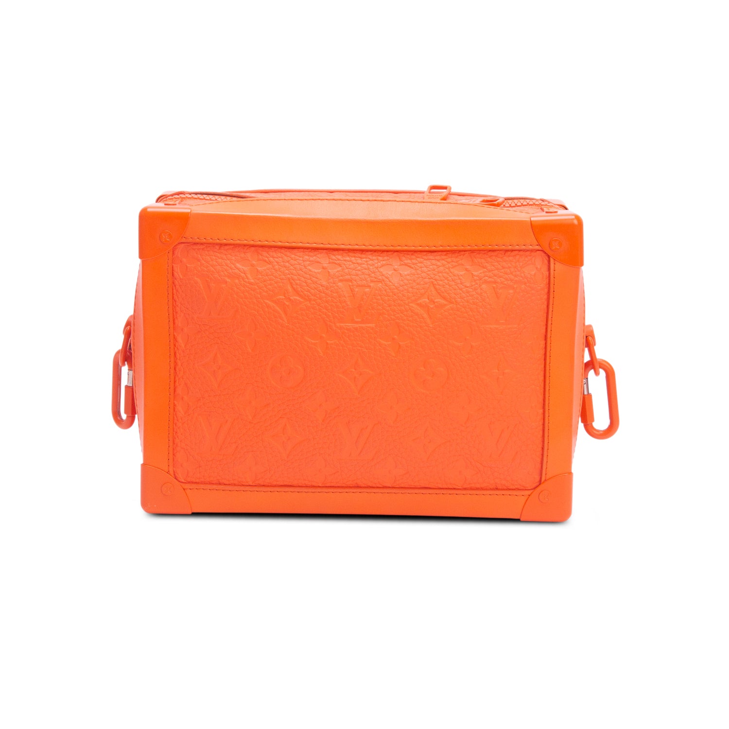 Louis Vuitton Orange Taurillon Monogram Solar Ray Soft Trunk w/ Box