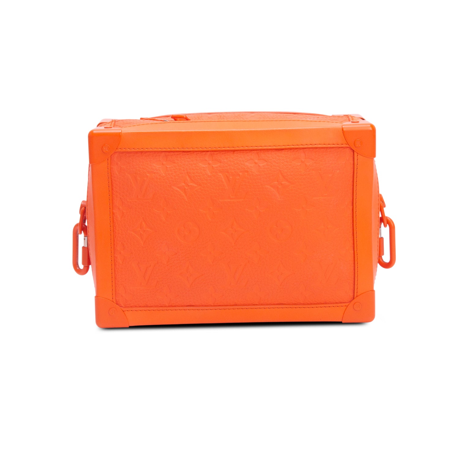 Louis Vuitton Orange Taurillon Monogram Solar Ray Soft Trunk w/ Box