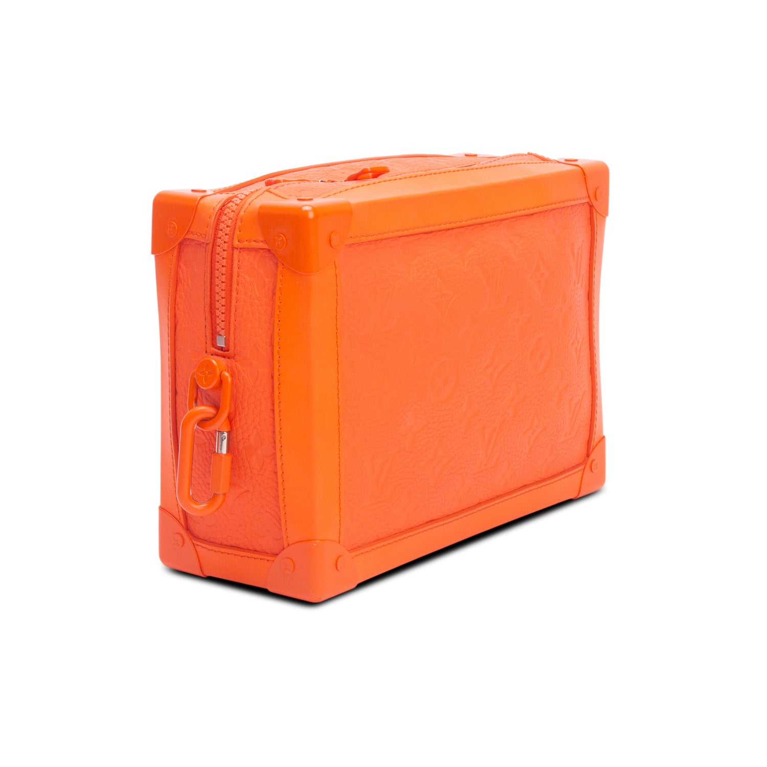 Louis Vuitton Orange Taurillon Monogram Solar Ray Soft Trunk w/ Box