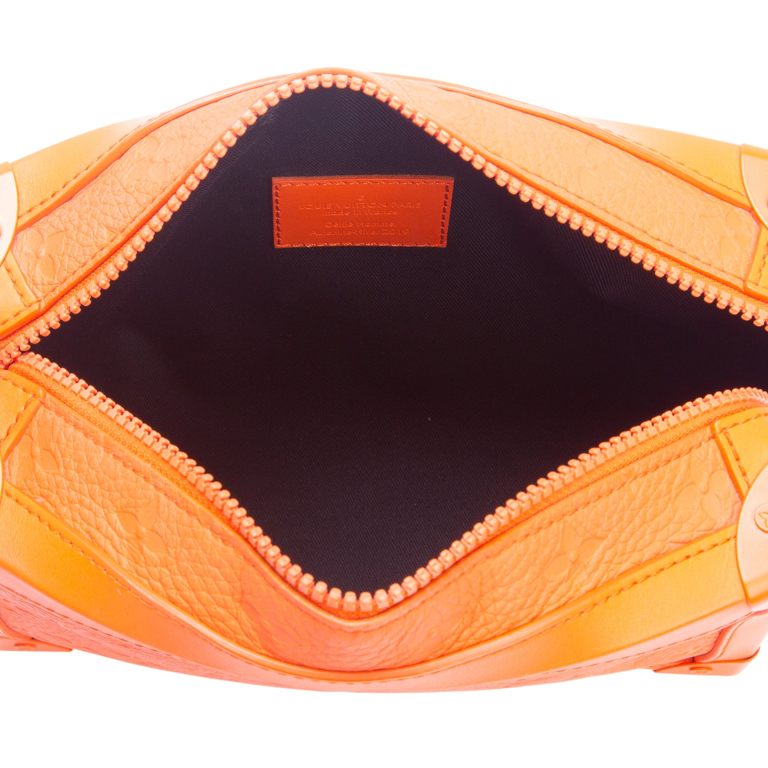 Louis Vuitton Orange Taurillon Monogram Solar Ray Soft Trunk w/ Box