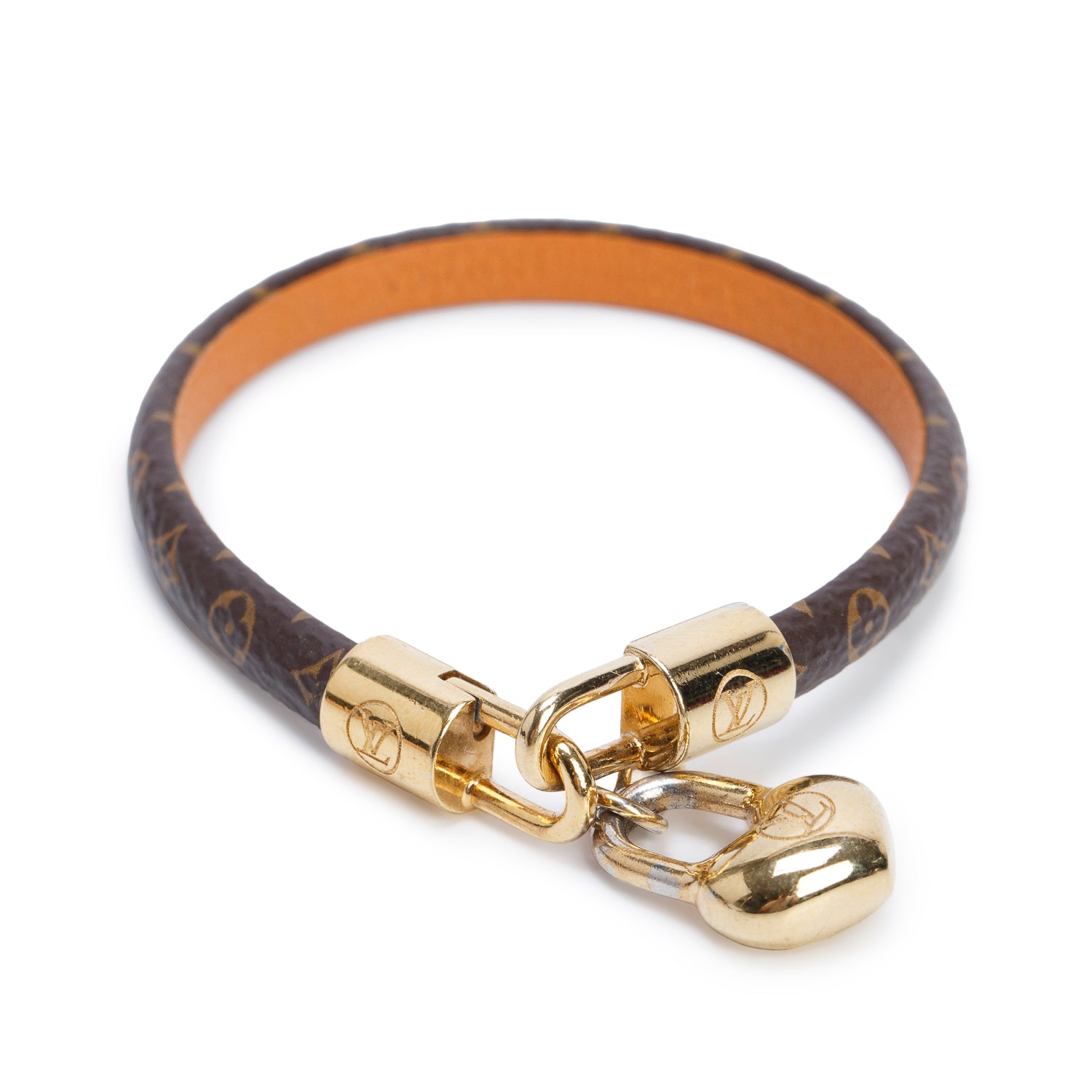 Louis Vuitton Monogram Crazy in Lock Charm Bracelet w// Box