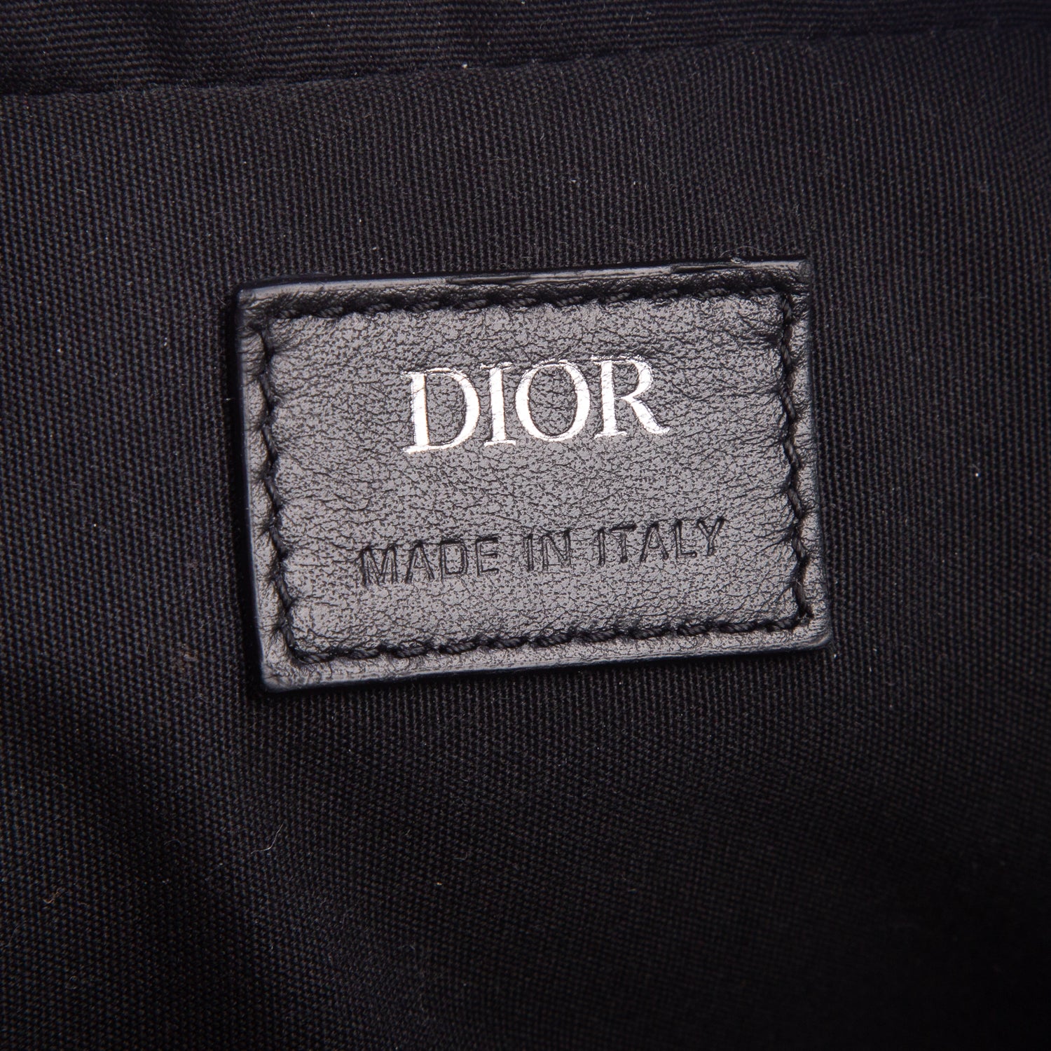 Christian Dior 2021 Black Calfskin Perforated Oblique Galaxy Safari Messenger Bag w/ Box & Strap