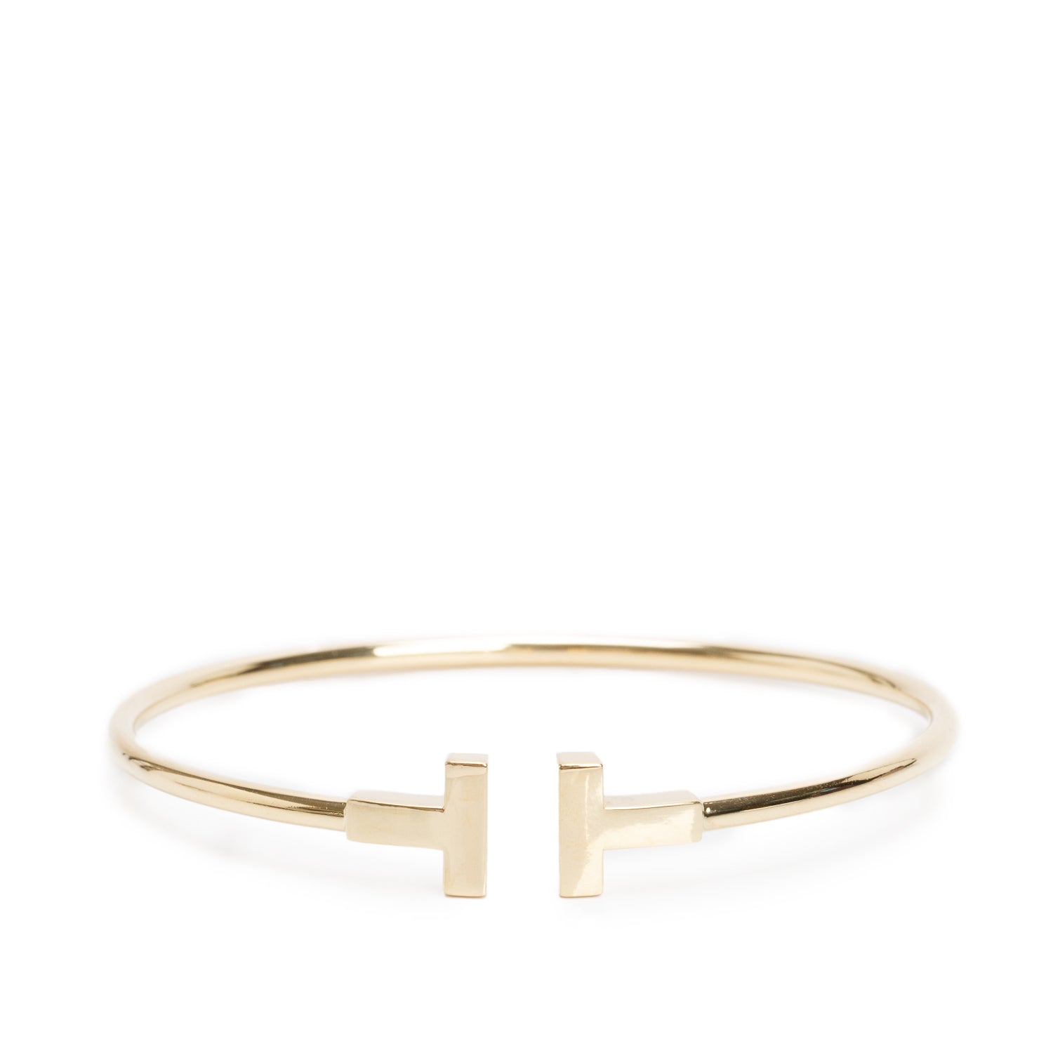 Tiffany & Co. 18k Yellow Gold T Wire Bracelet w/ Box