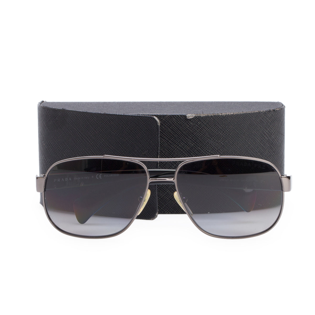 Versace 2163 Gold-Plated Black Acetate Medusa Biggie Aviator Sunglasses w/ Case