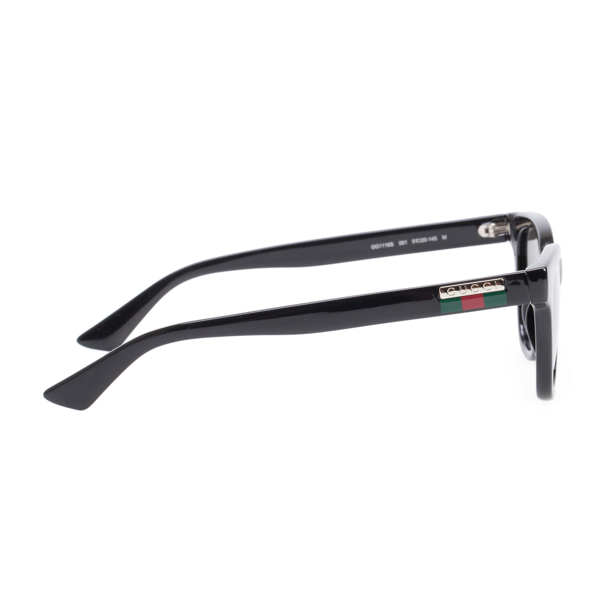 Gucci GG1116S Black Acetate Web Cat-Eye Sunglasses w/ Case