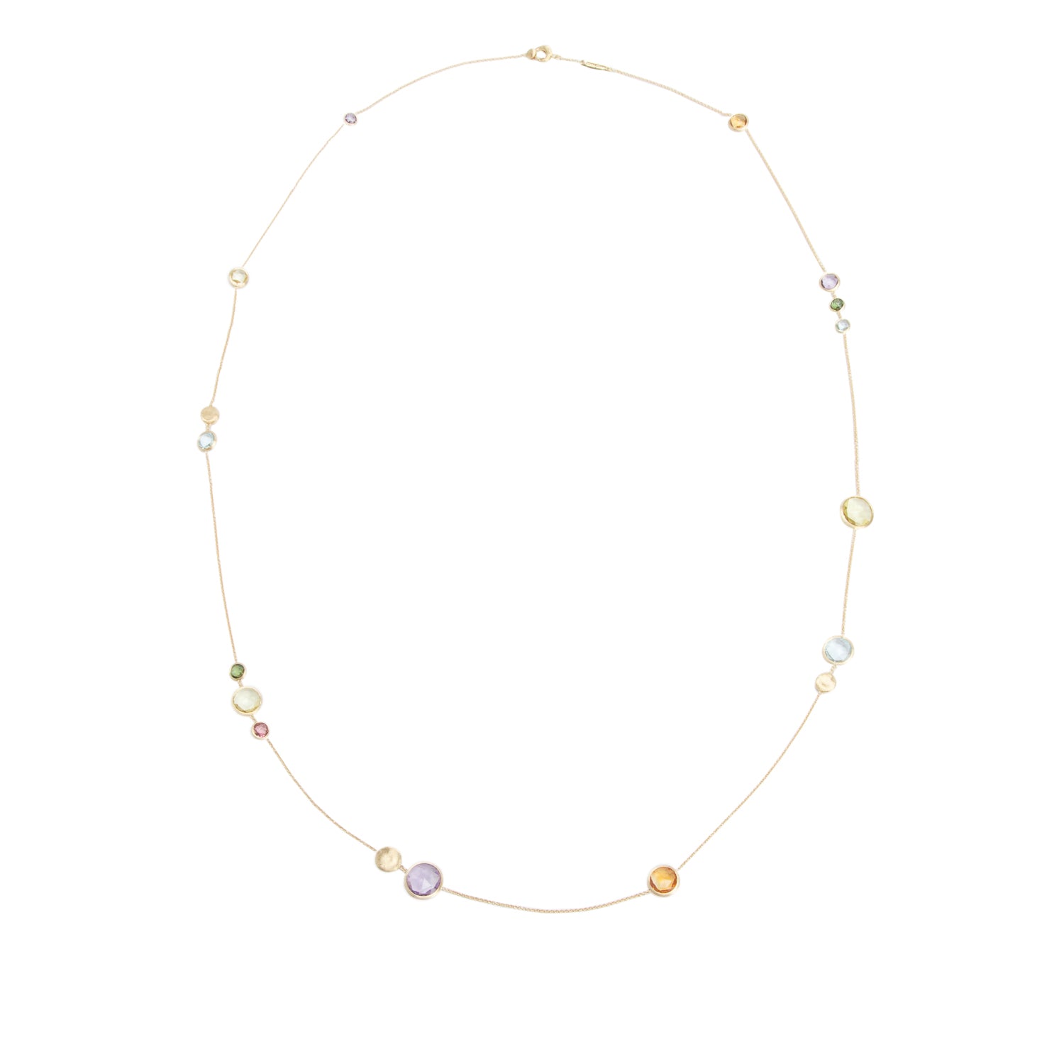 Marco Bicego 18k Yellow Gold Multi-Stone Jaipur Long Necklace, 36"