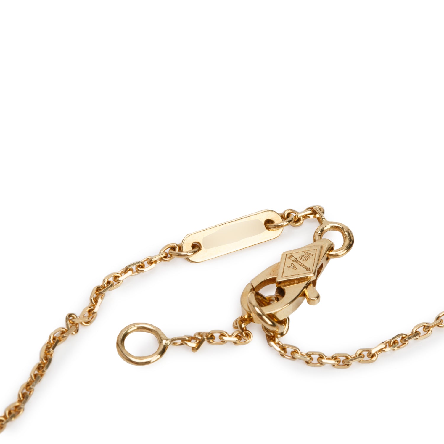 Van Cleef & Arpels 2021 18k Yellow Gold Diamond Frivole Bracelet, Mini Model w/ Pouch & Certificate