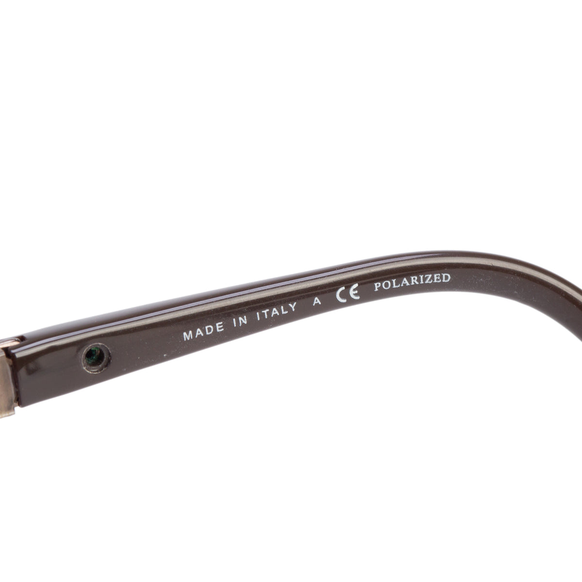 Chanel 4179 Gold Tone Metal Brown Acetate Logo Aviator Sunglasses w/ Case
