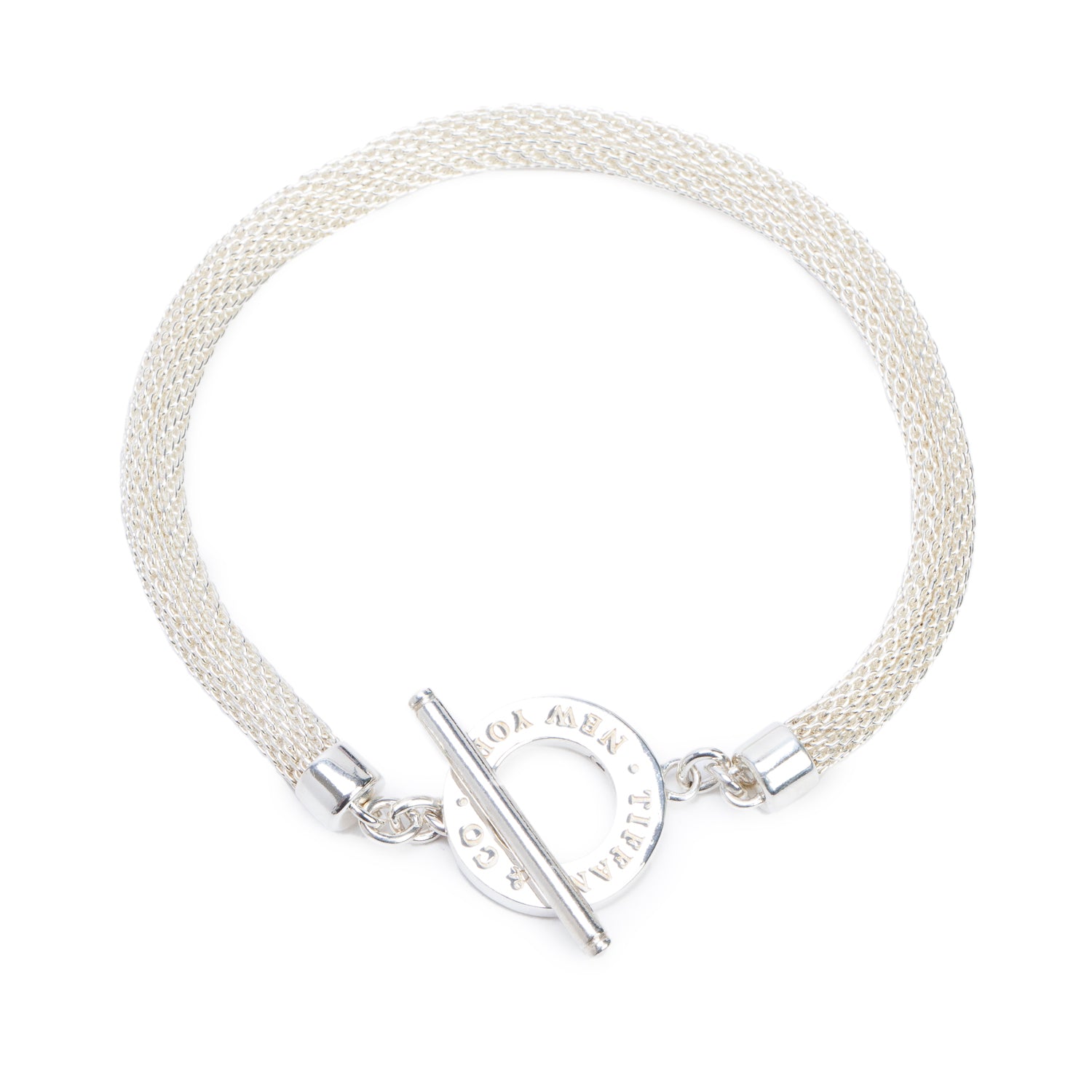 Tiffany & Co. Sterling Silver Somerset Mesh Toggle Bracelet