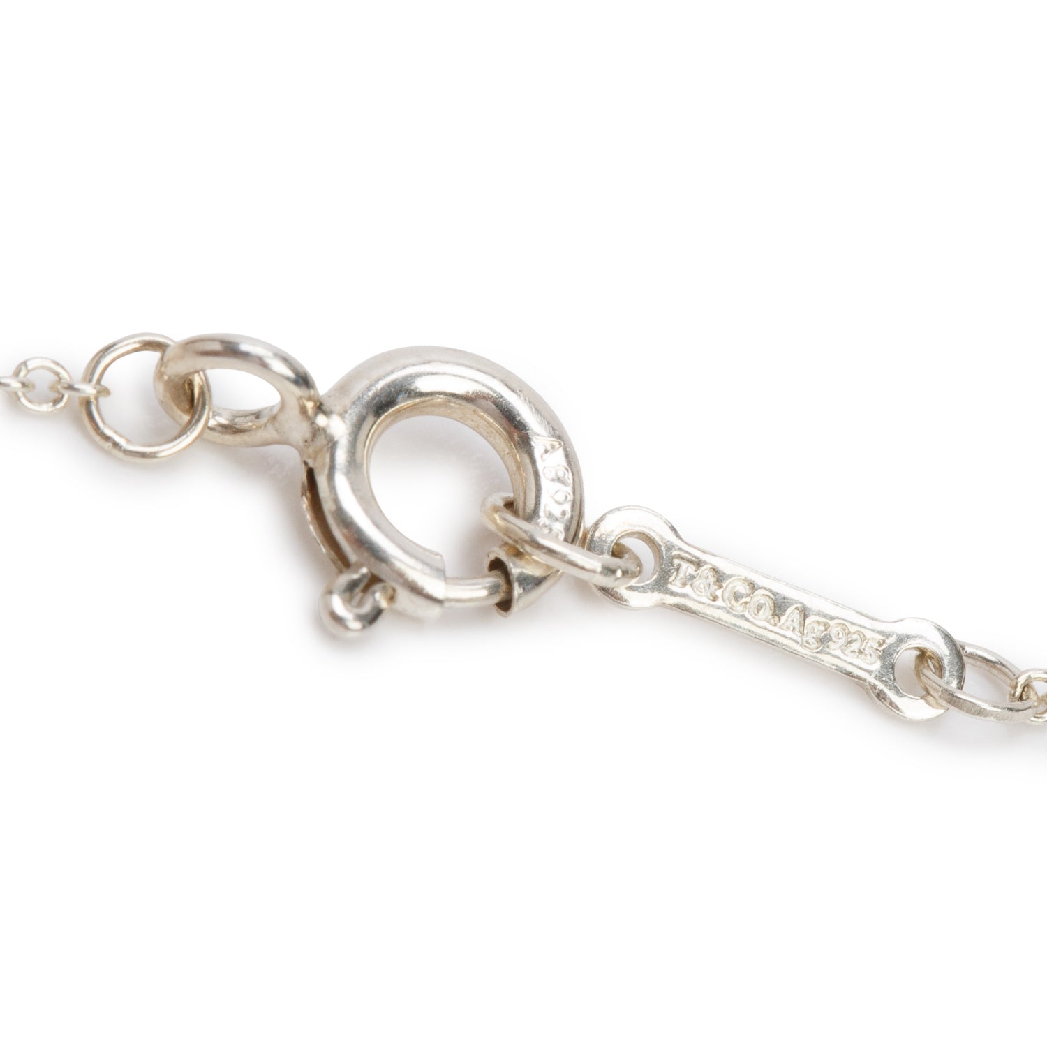 Tiffany & Co. Paloma Picasso Sterling Silver Olive Leaf Pearl Pendant Necklace