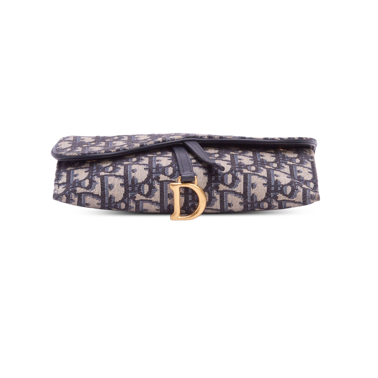 Christian Dior 2021 Oblique Small Saddle Chain Pouch w/ Box