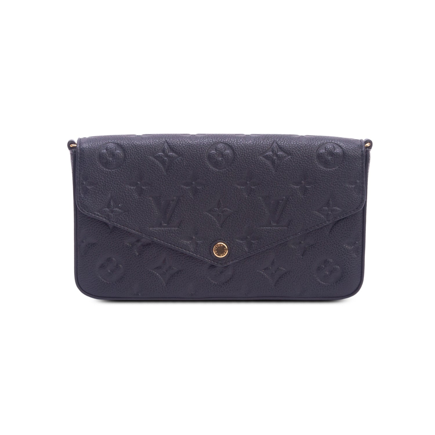 Louis Vuitton Black Monogram Empreinte Leather Felicie Pochette w/ Box & Inserts
