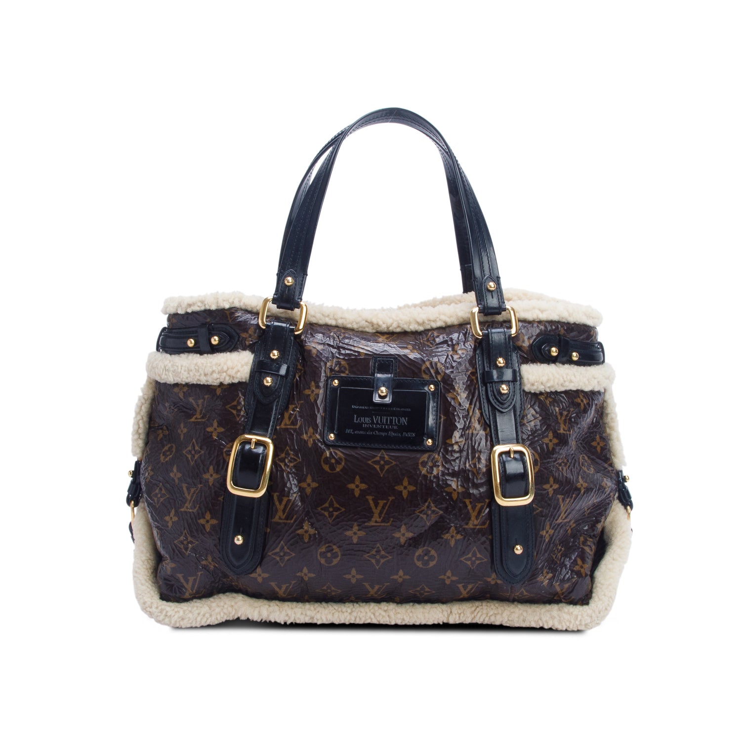 Louis Vuitton Monogram Shearling Thunder Bag