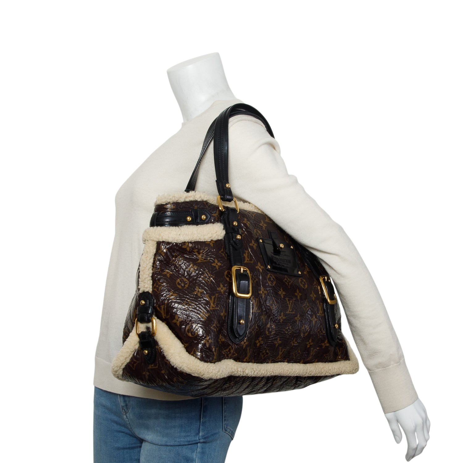 Louis Vuitton Monogram Shearling Thunder Bag