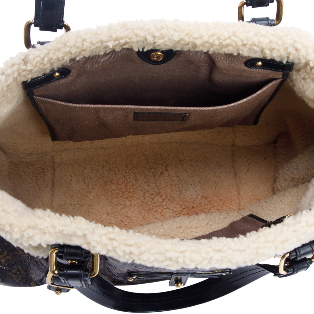 Louis Vuitton Monogram Shearling Thunder Bag