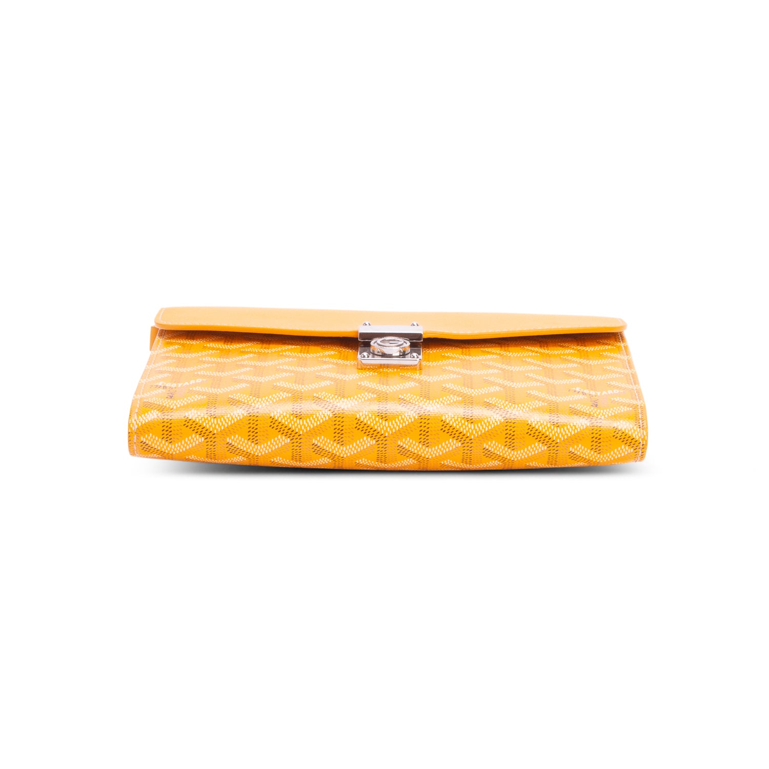 Goyard 2024 Gold Monogram Canvas & Calfskin Chypre Wallet Pouch w/ Strap