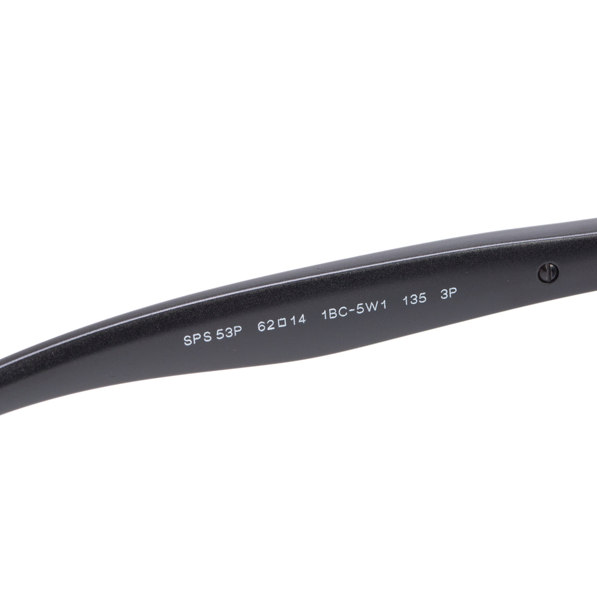 Prada SPS 53P Silver-Tone Metal Black Acetate Linea Rosa Pilot Sunglasses w/ Case