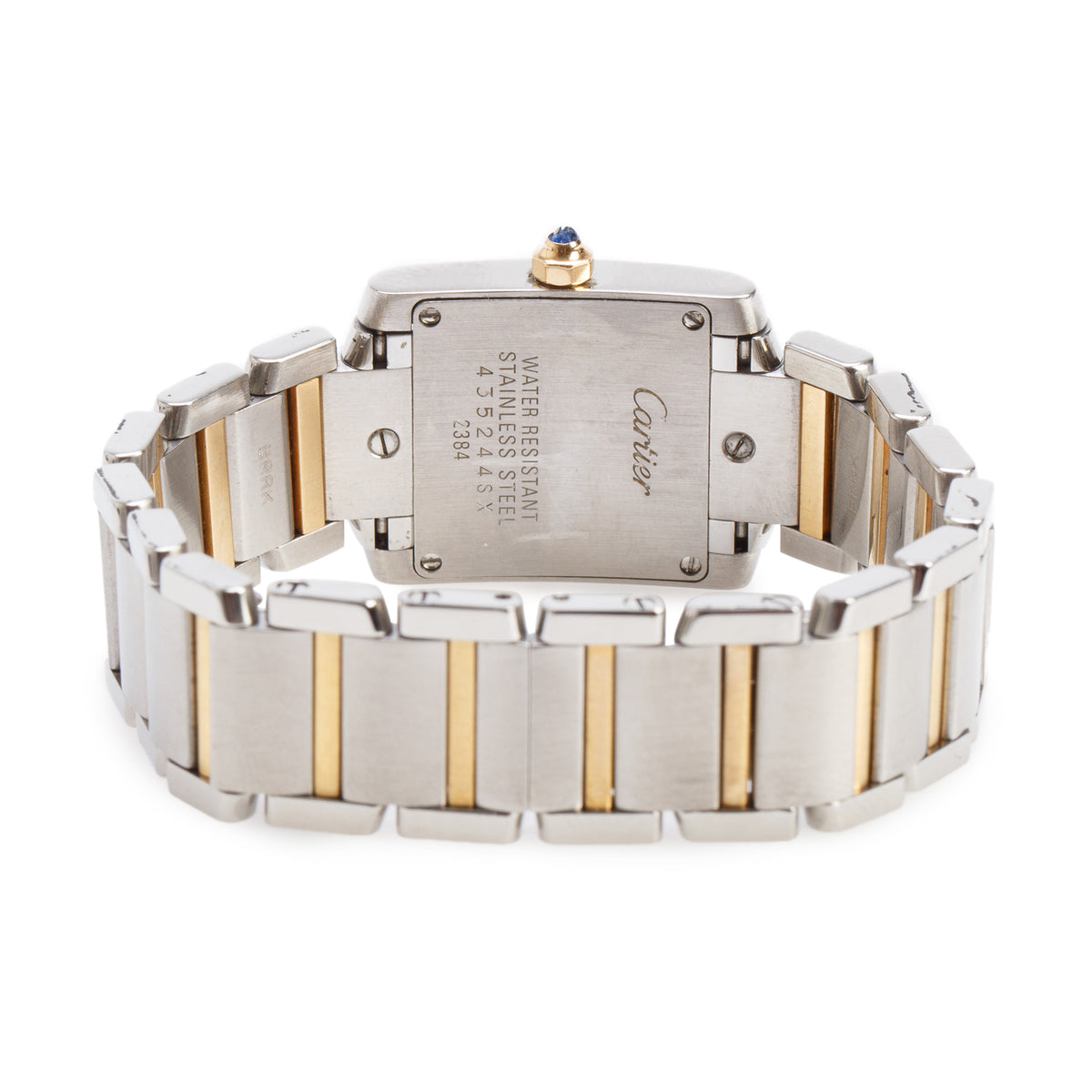 Cartier Stainless Steel & 18k Yellow Gold Tank Francaise Quartz Watch, Small Model 2384