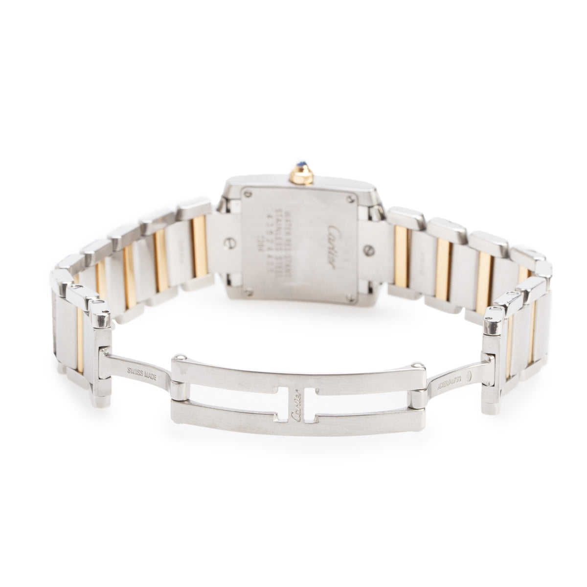 Cartier Stainless Steel & 18k Yellow Gold Tank Francaise Quartz Watch, Small Model 2384