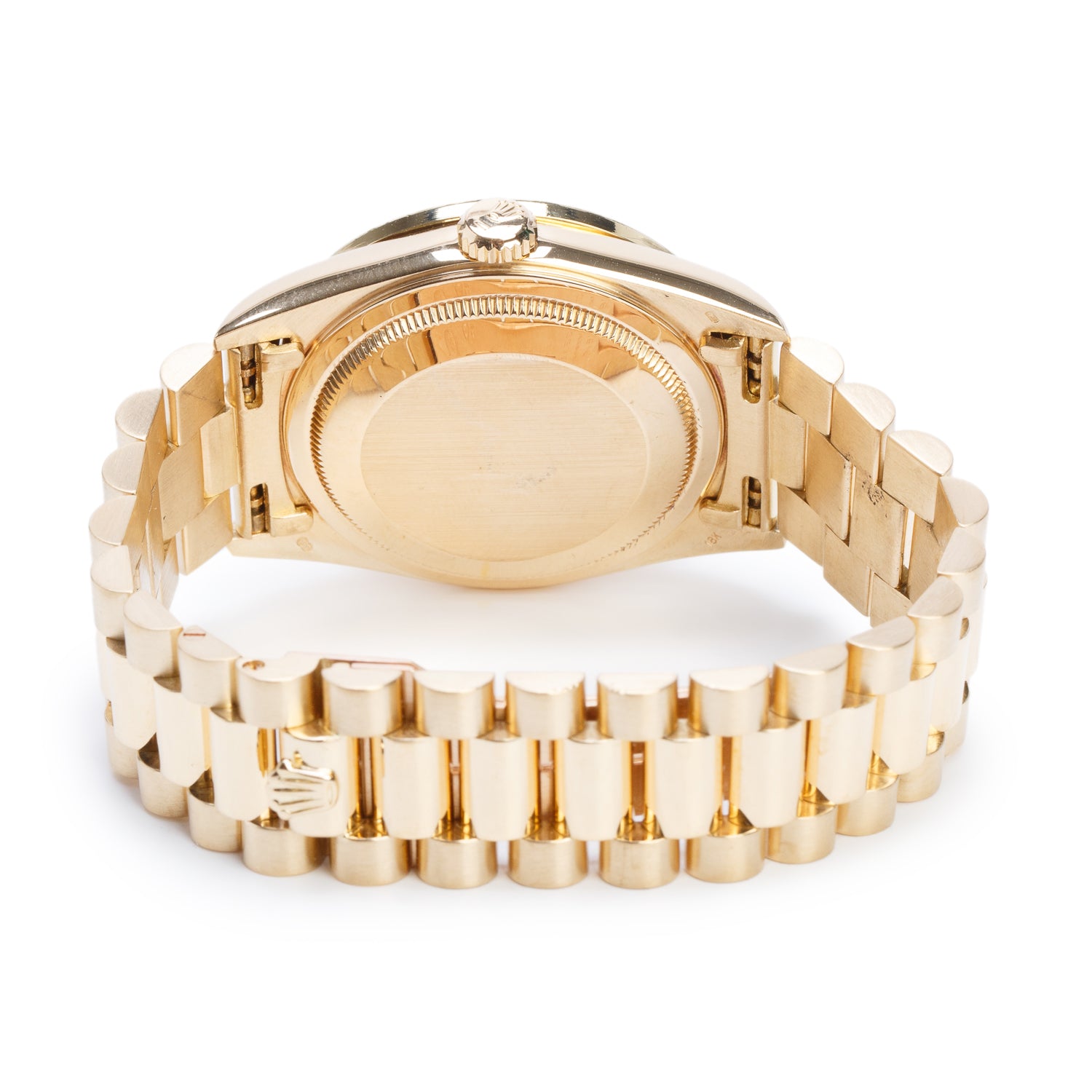 Rolex 18k Yellow Gold Diamond Bezel Day Date 36 MM President Automatic Watch Champagne Dial 18238 w/ Box