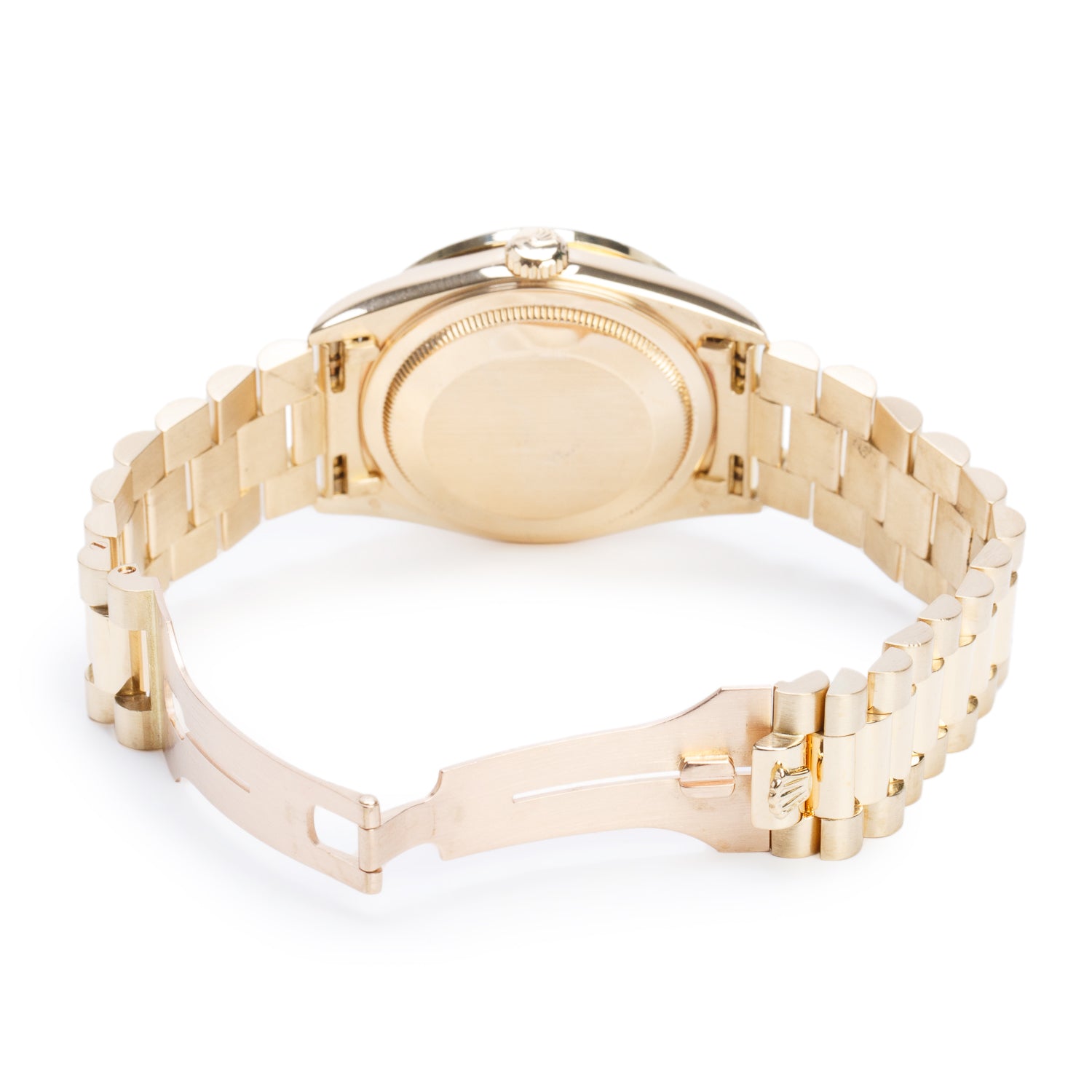 Rolex 18k Yellow Gold Diamond Bezel Day Date 36 MM President Automatic Watch Champagne Dial 18238 w/ Box