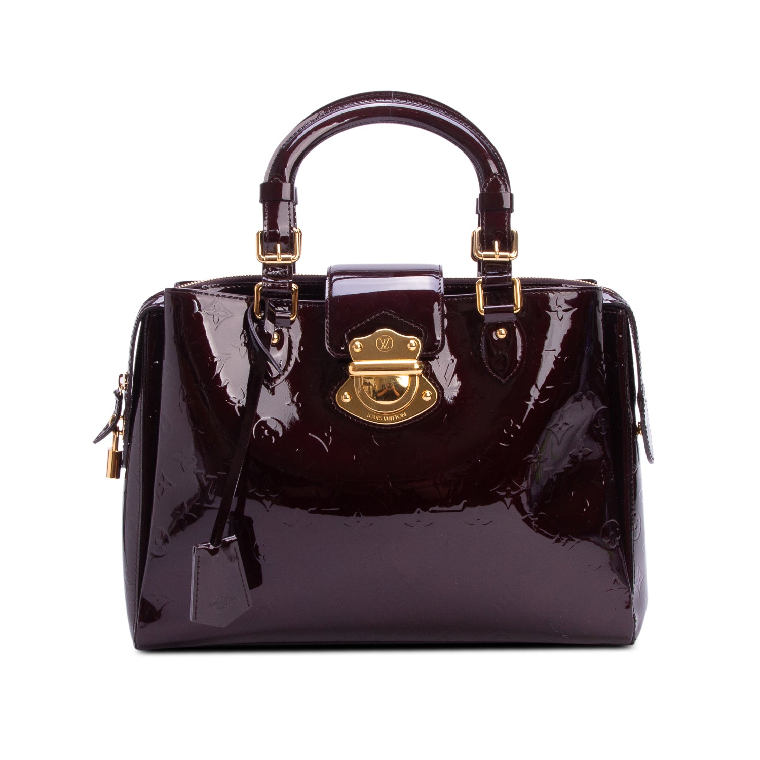 Louis Vuitton Amarante Monogram Vernis Melrose Avenue Handle Bag w/ Box & Receipt
