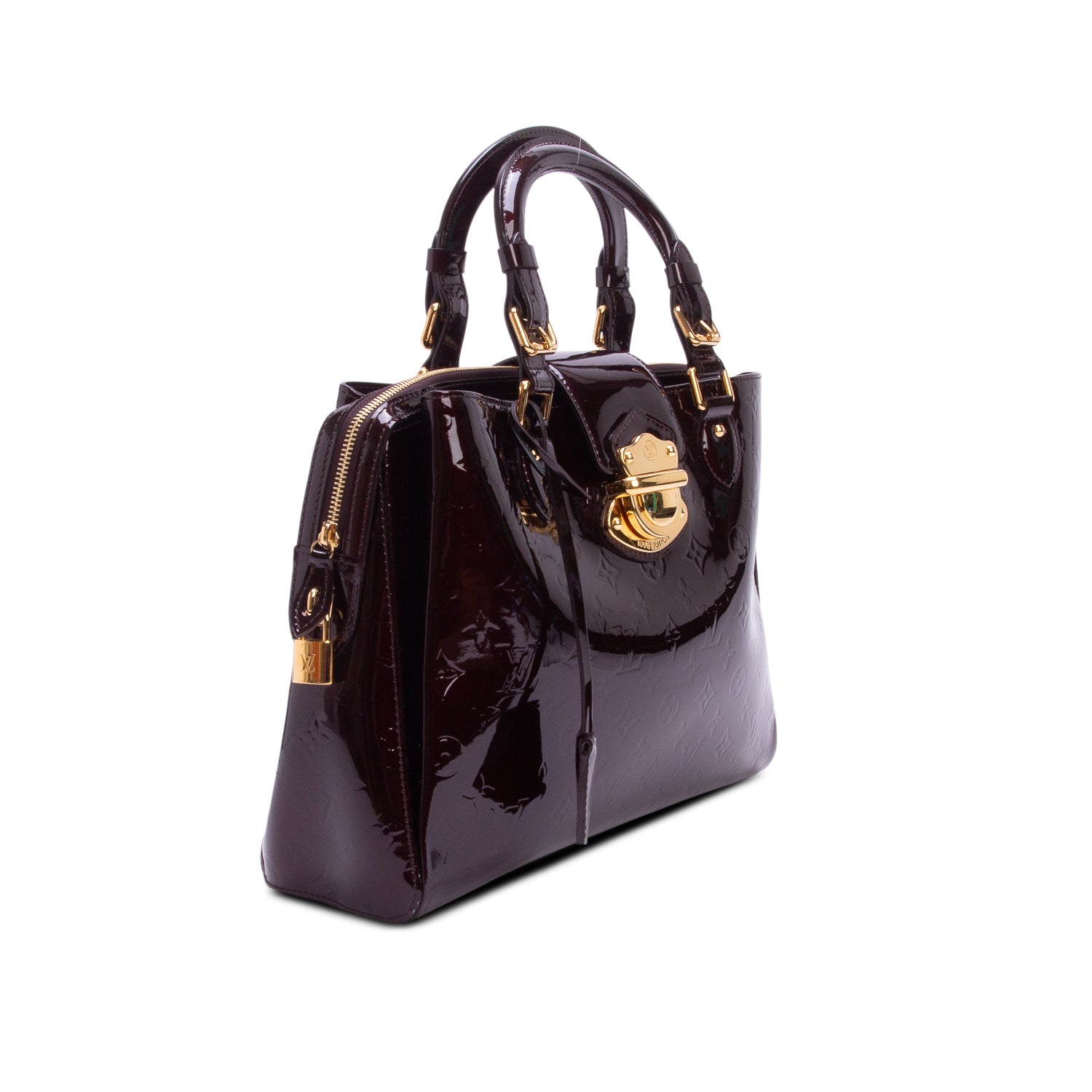 Louis Vuitton Amarante Monogram Vernis Melrose Avenue Handle Bag w/ Box & Receipt