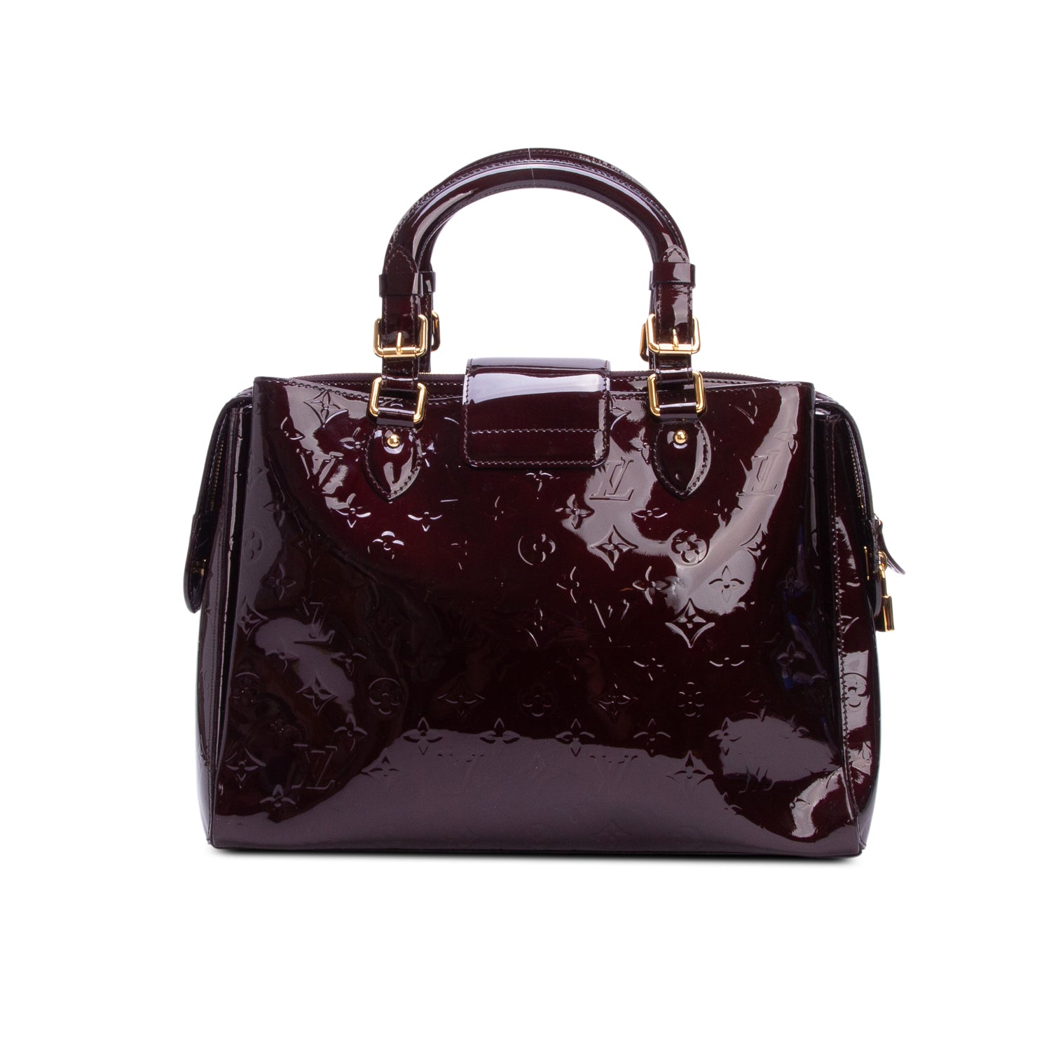 Louis Vuitton Amarante Monogram Vernis Melrose Avenue Handle Bag w/ Box & Receipt