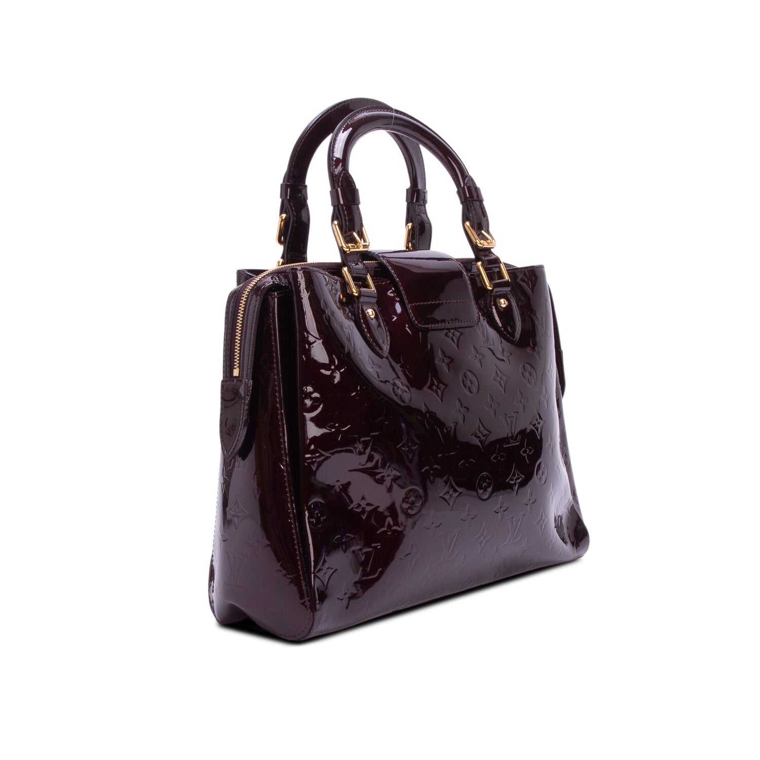 Louis Vuitton Amarante Monogram Vernis Melrose Avenue Handle Bag w/ Box & Receipt