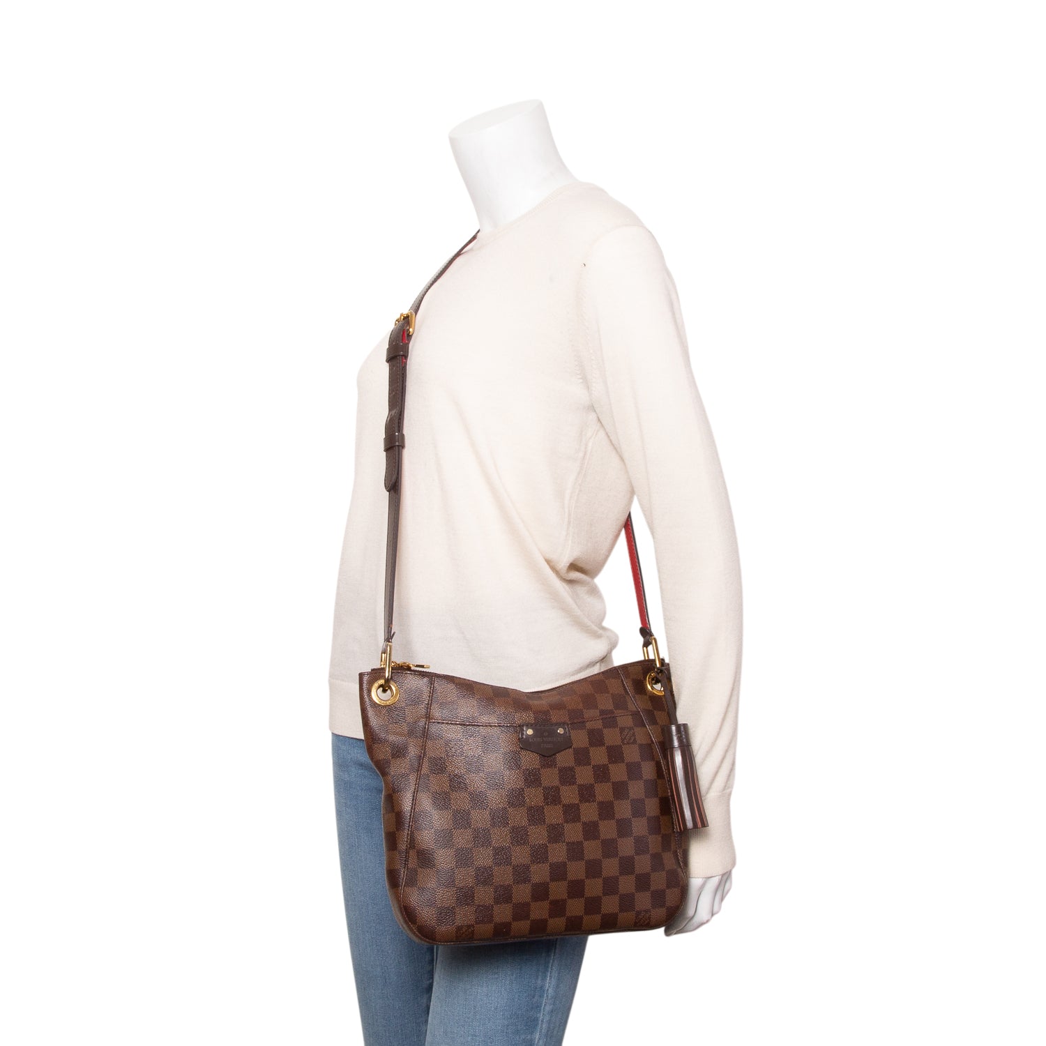 Louis Vuitton Damier Ebene South Bank Besace w/ Box