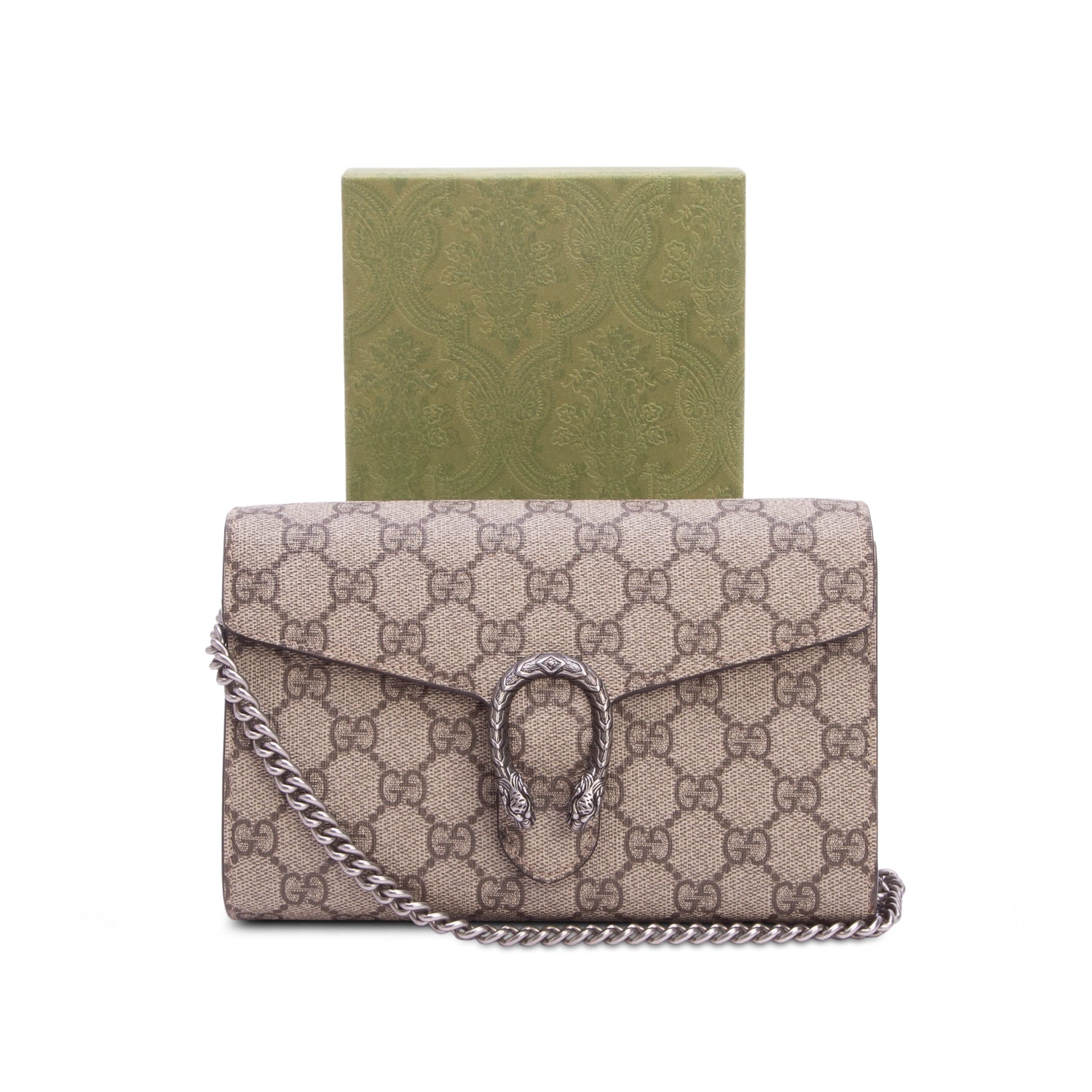 Gucci Dionysus GG Supreme Wallet on Chain w/ Box