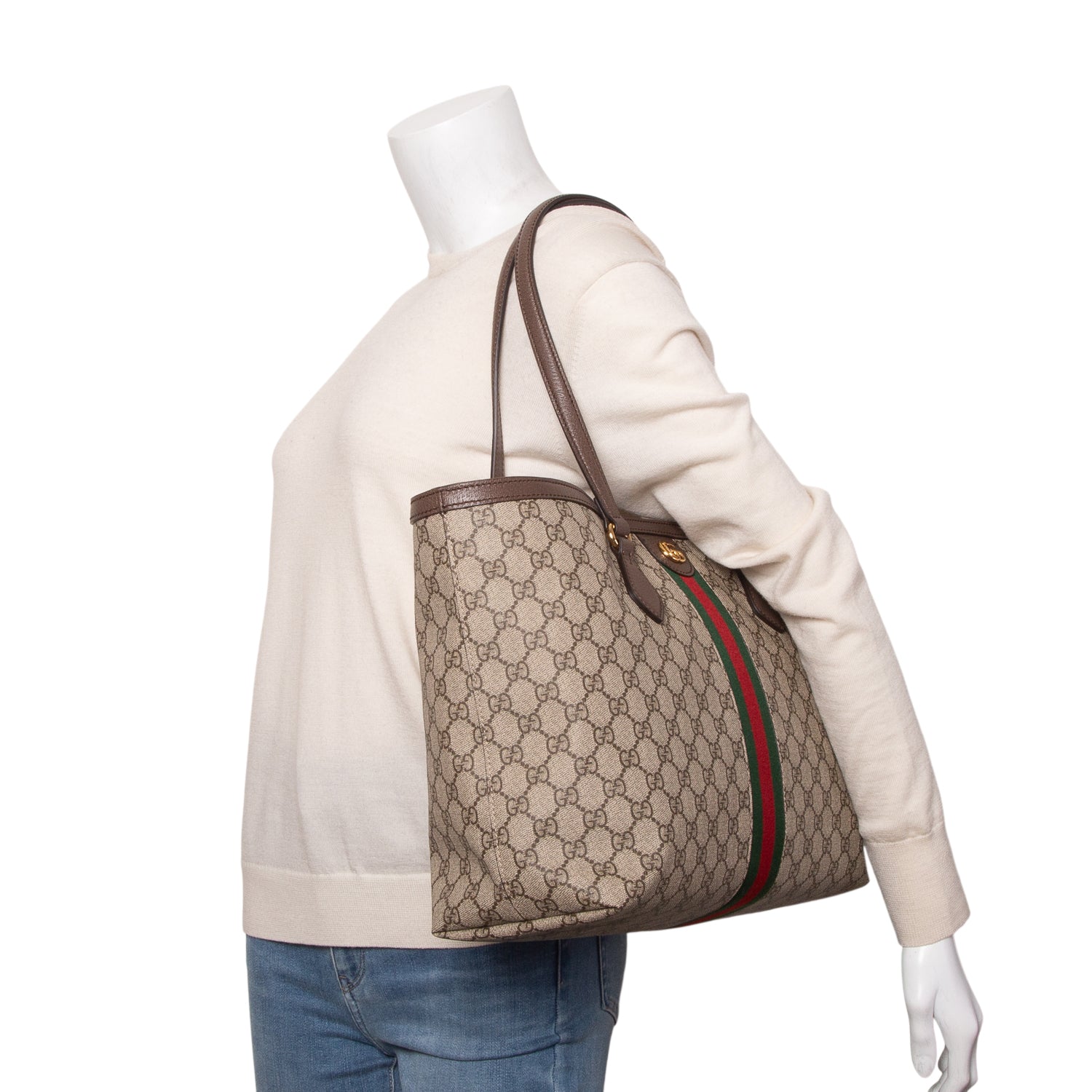 Gucci GG Supreme Monogram Large Ophidia Tote