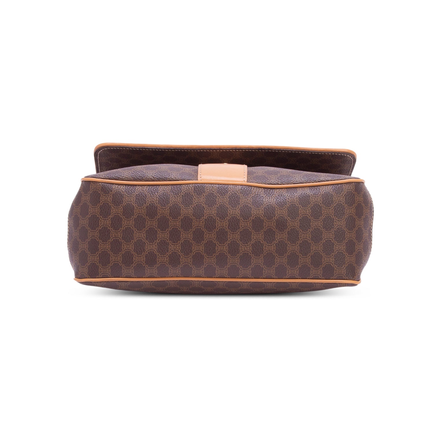 Celine Vintage Brown Macadam Shoulder Bag