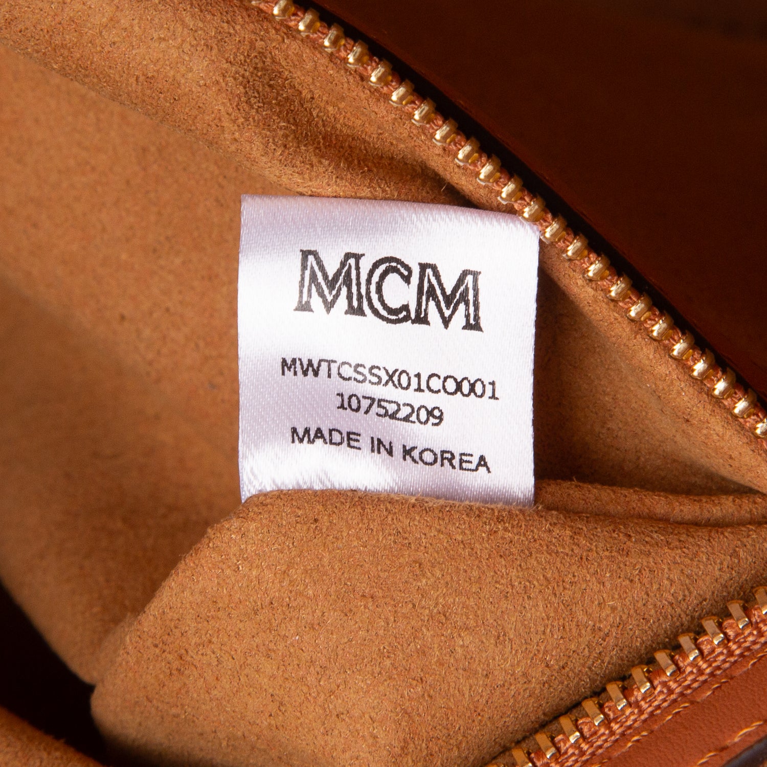 MCM Brown Leather Large Munchen Tote w/ Strap