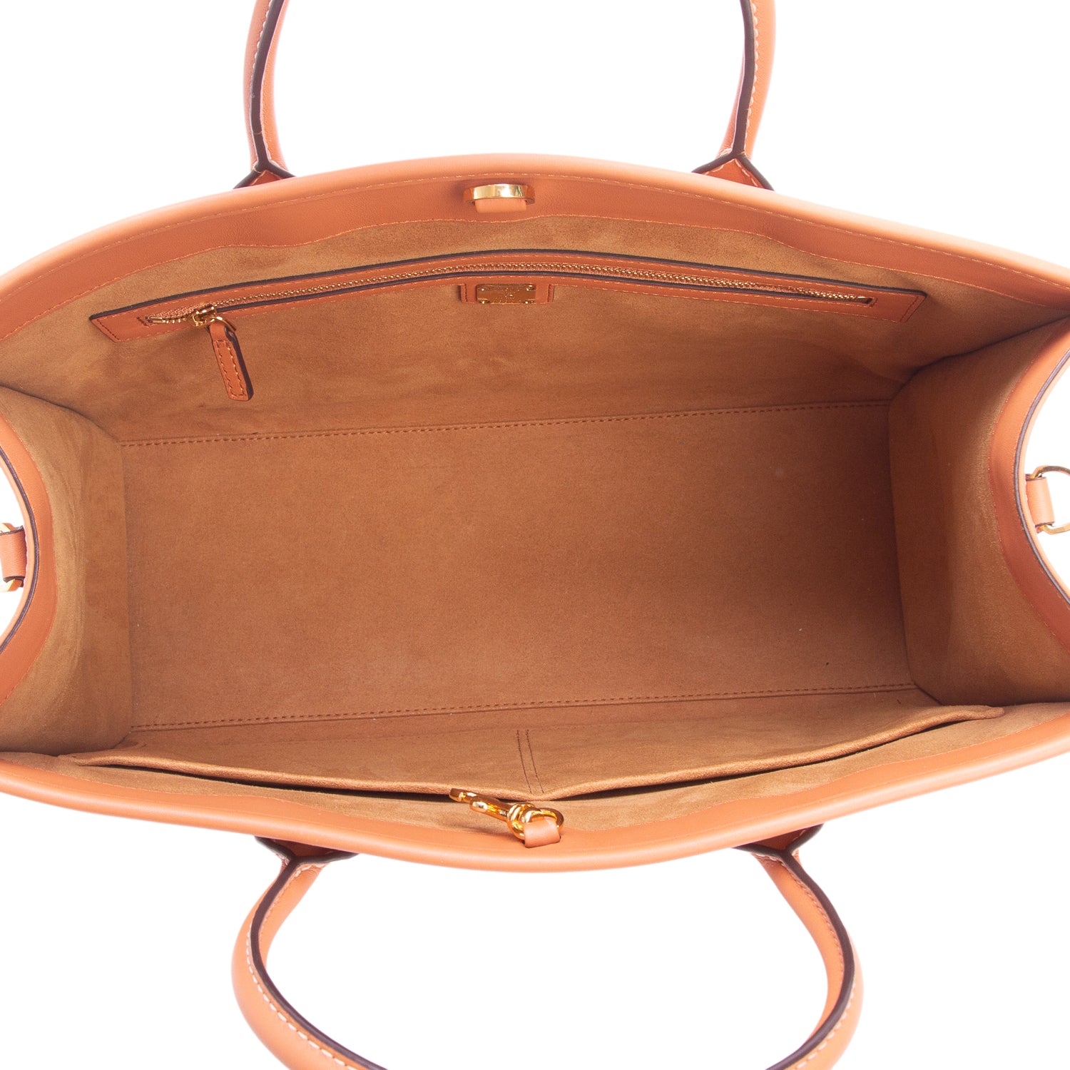 MCM Brown Leather Large Munchen Tote w/ Strap